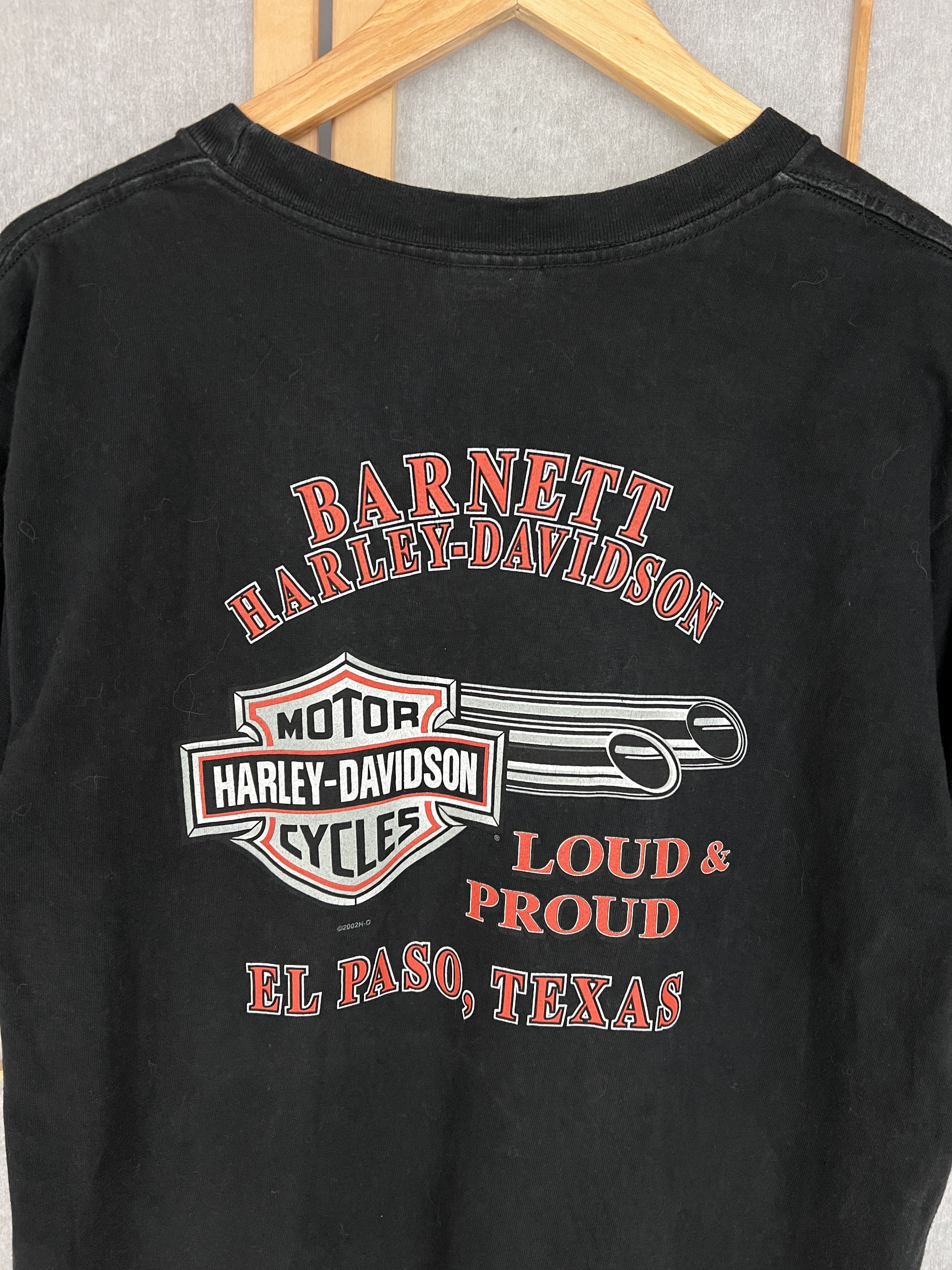Harley Davidson 2002 Harley Davidson USA OG logo t shirt El Paso Texas tee L Size US L / EU 52-54 / 3 - 4 Thumbnail