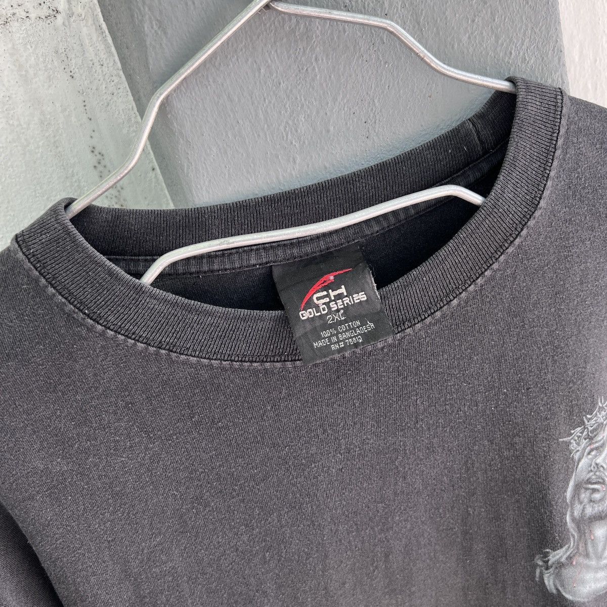 Vintage Vintage Y2K God Jesus Bible Holy Tee 2XL Thrashed Sun Faded Size US XXL / EU 58 / 5 - 4 Thumbnail