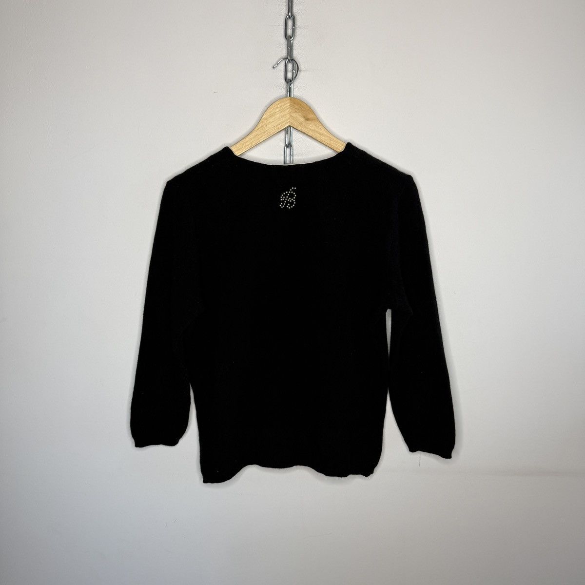 Blumarine Blumarine Wool Vintage Cardigan Sweater Black Avant Garde Size M / US 6-8 / IT 42-44 - 8 Thumbnail
