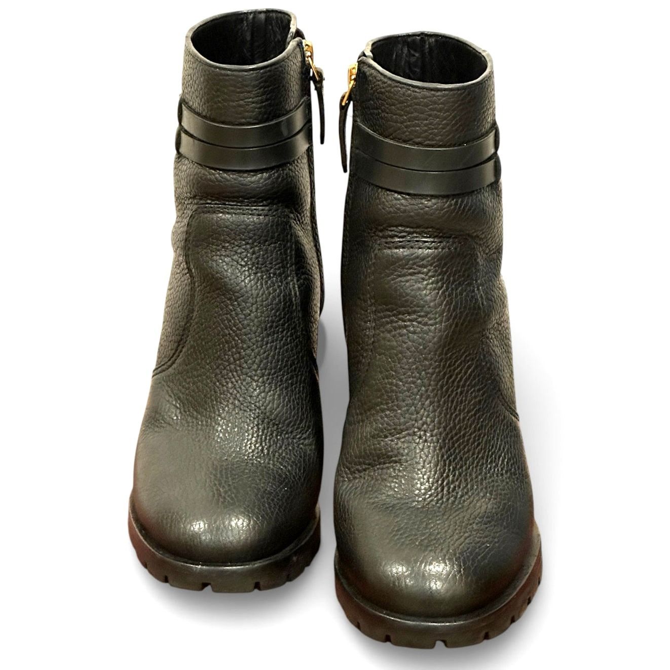 Tory Burch Tory burch Leigh Pebbled Leather 3" heeled ankle boot size 6 Size US 6 / IT 36 - 2 Thumbnail