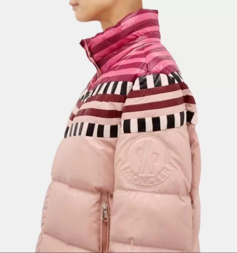 Moncler Moncler Pink Pattern Hooded Down Jacket 1 95 New Size S / US 4 / IT 40 - 8 Thumbnail