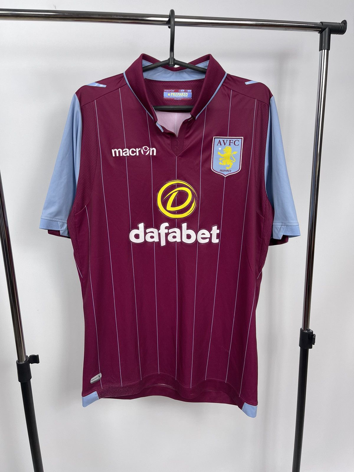 Macron Aston Villa Home Football Shirt 2014/15 Adults Size XLMacron Size US XL / EU 56 / 4 - 1 Thumbnail
