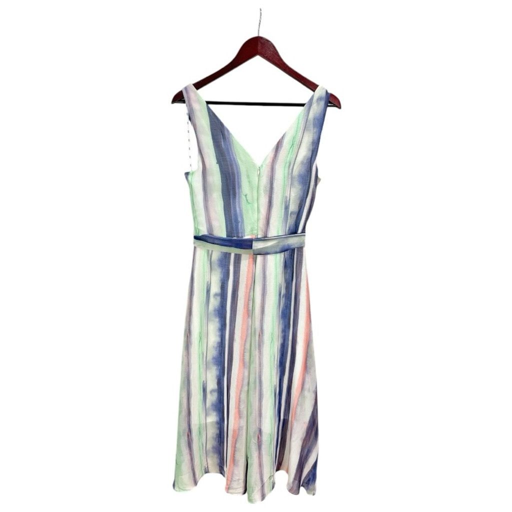 DKNY NEW DNKY Sleeveless Wrap Dress- Ivy Sun Multi Stripe Size 8 Size M / US 6-8 / IT 42-44 - 5 Thumbnail