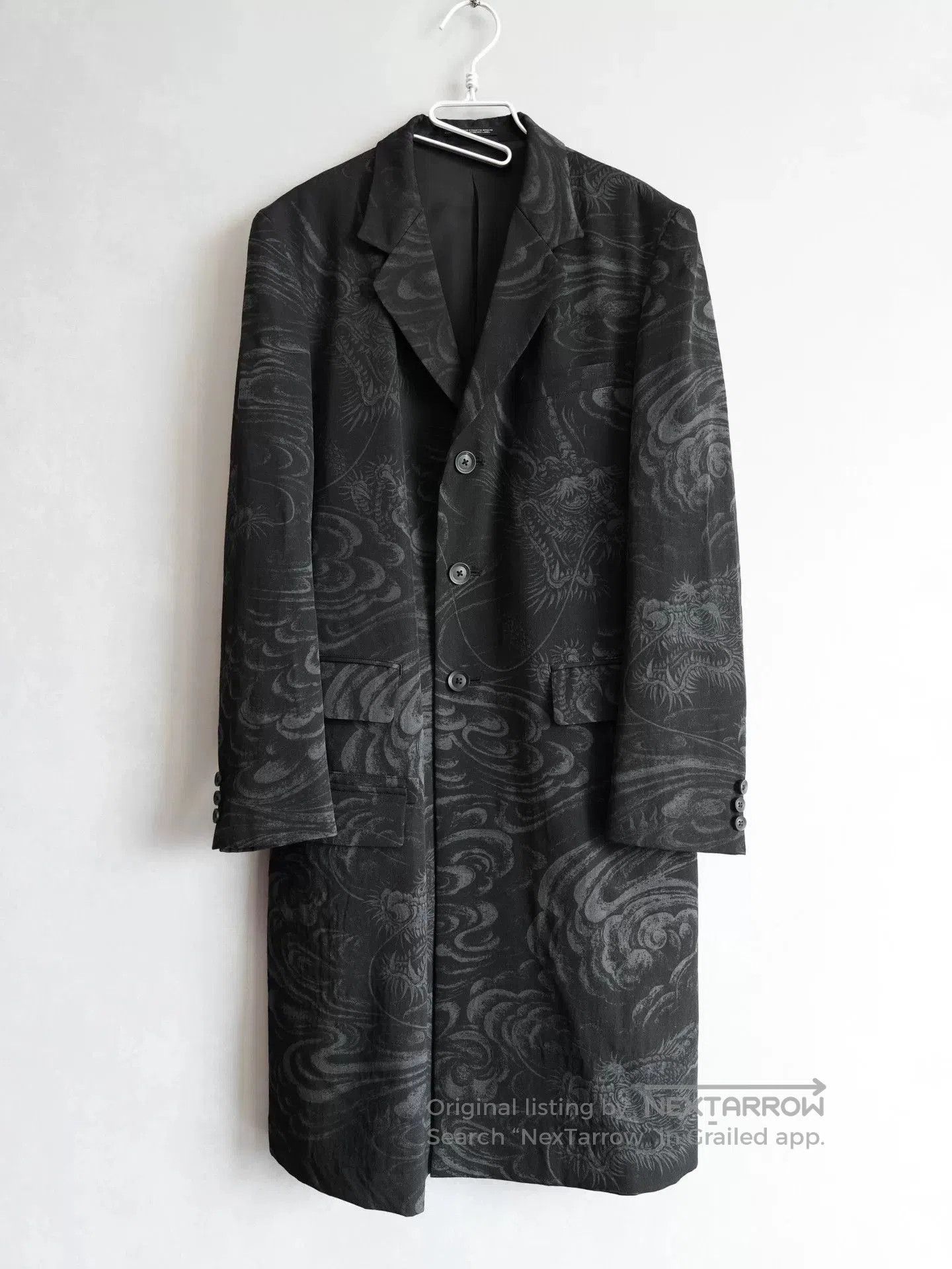 Yohji Yamamoto Yohji Yamamoto 22AW Dragon Cloud Print Jacket. Size US M / EU 48-50 / 2 - 1 Thumbnail