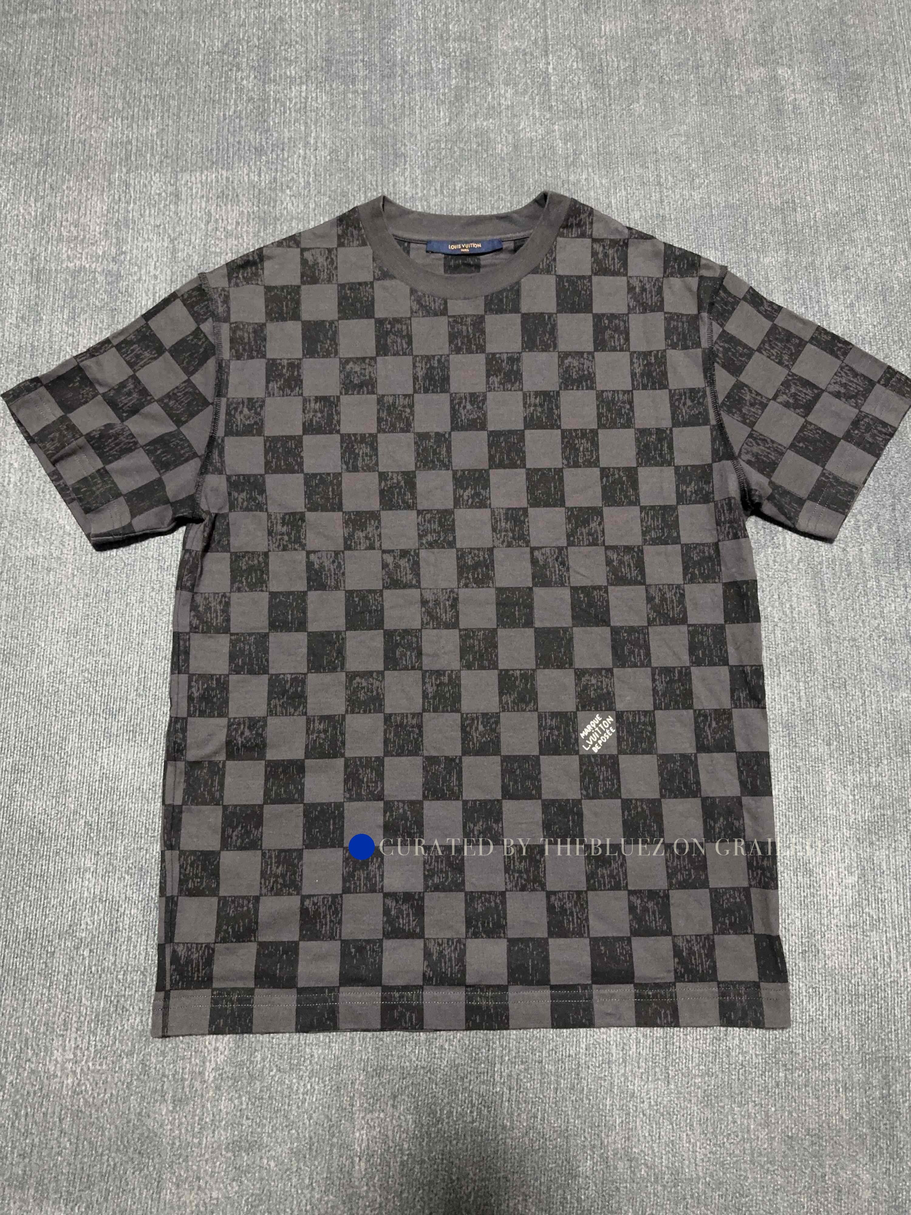 Louis Vuitton Damier Checkered Black Short Sleeve T-Shirt Size US XS / EU 42 / 0 - 1 Thumbnail