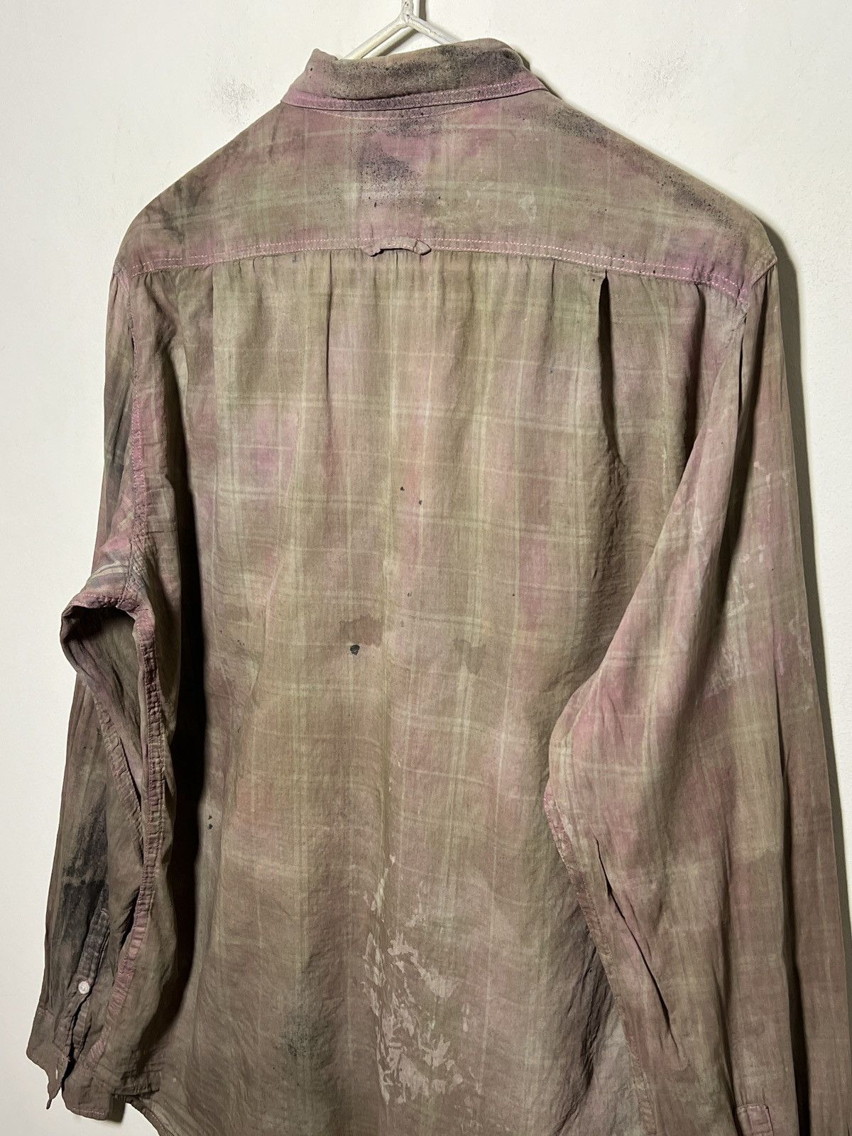 Acne Studios Acne Studios distressed and artfully chaotic painted shirt Size US M / EU 48-50 / 2 - 10 Thumbnail