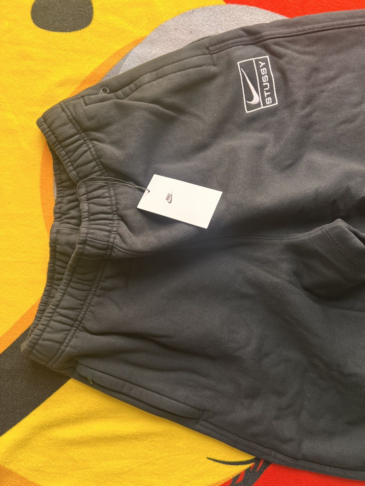 Nike × Stussy S - Nike Stussy Fleece Sweatpant Black FW25 jogger pant logo Size US 32 / EU 48 - 18 Thumbnail