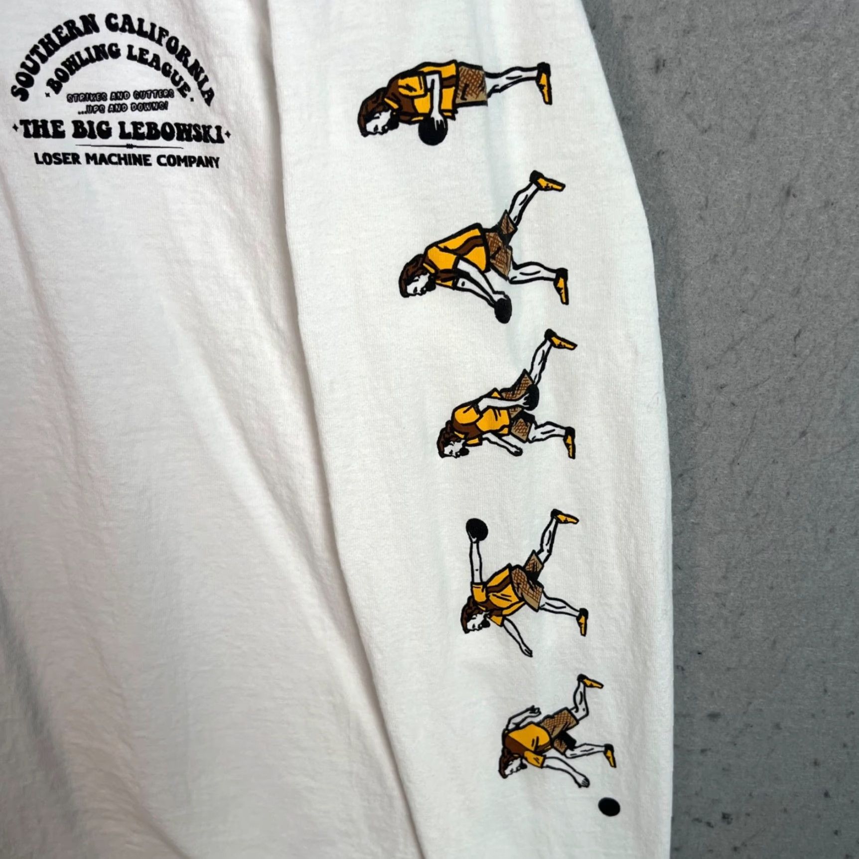 Vintage VINTAGE The Big Lebowski X Loser Machine Co. White Long Sleeve T-Shirt Small Mens Size US S / EU 44-46 / 1 - 6 Thumbnail