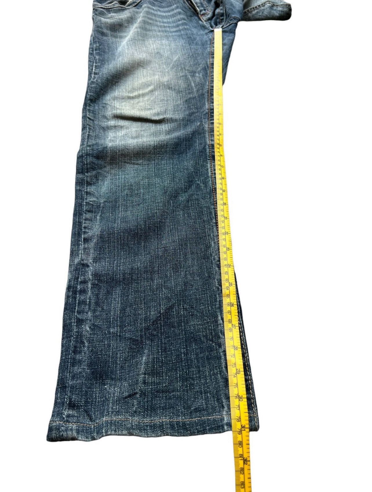 Japanese Brand Daily Topic Punk Gothic Distressed Denim Jeans 34x31 Size US 34 / EU 50 - 13 Thumbnail