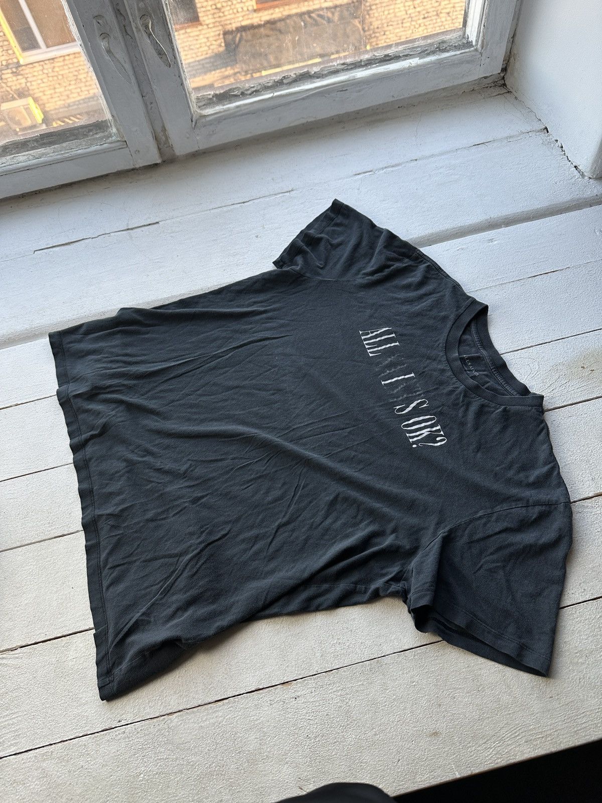 Allsaints 🚨ALLSAINTS GRAY T-SHIRT LUXURY OPIUM Y2K LUXURY Size US L / EU 52-54 / 3 - 2 Thumbnail