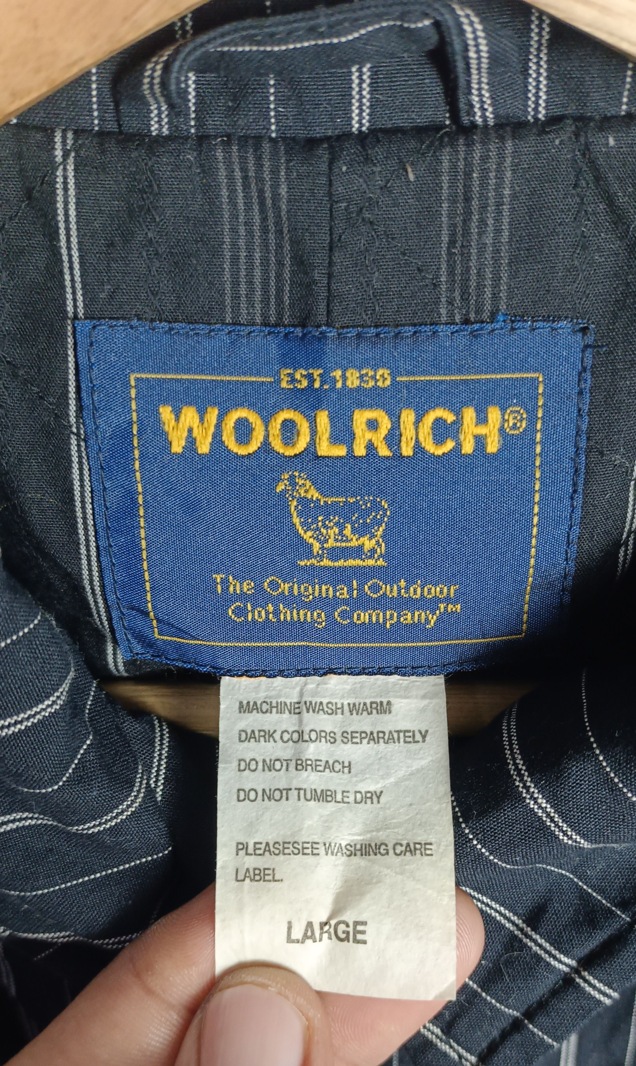 Woolrich Woolen Mills Woolrich Striped Padded Men Jacket Size US L / EU 52-54 / 3 - 9 Thumbnail