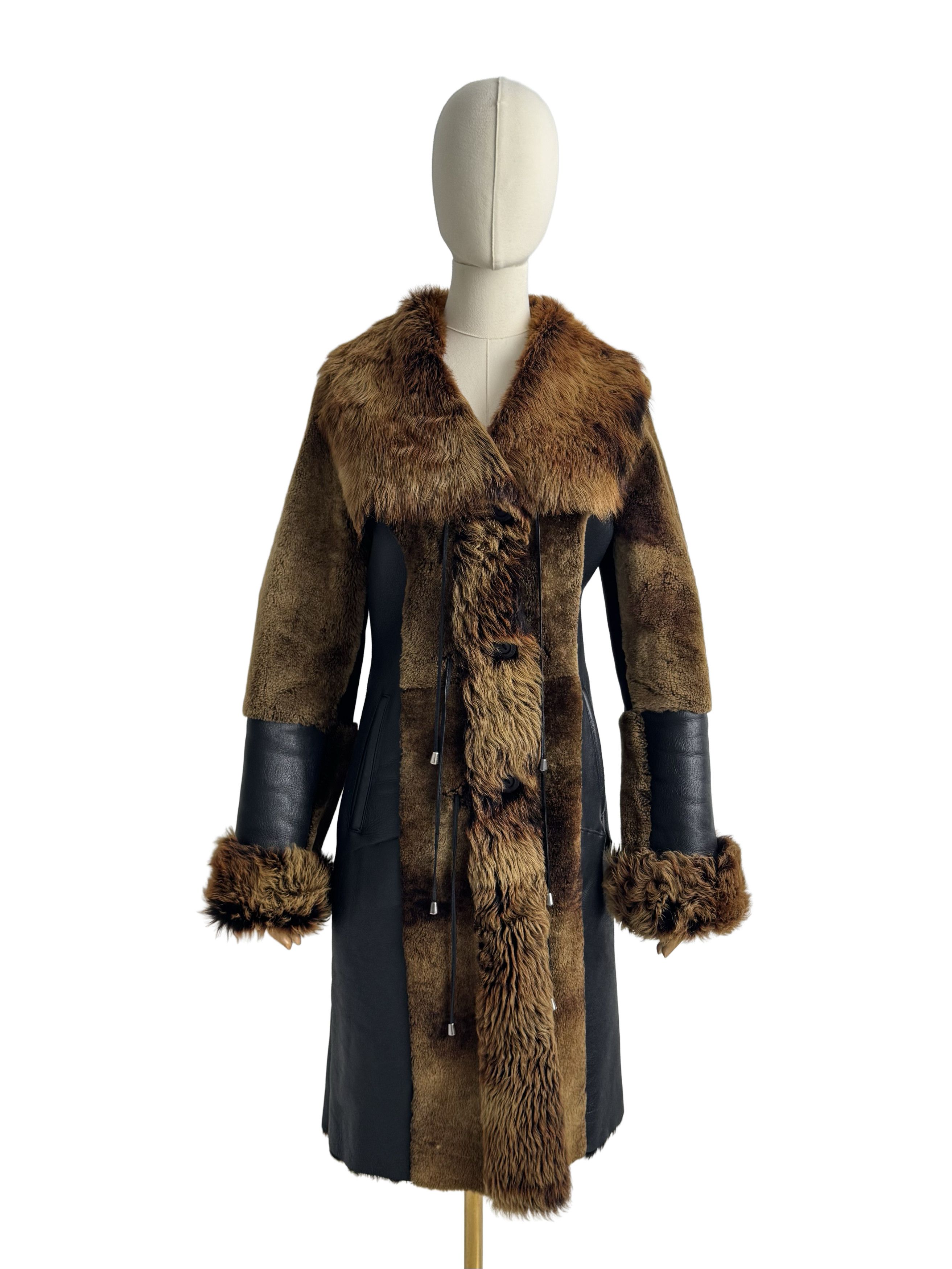 Vintage Vintage Real Doubleface Lambskins Coat Size S / US 4 / IT 40 - 2 Thumbnail