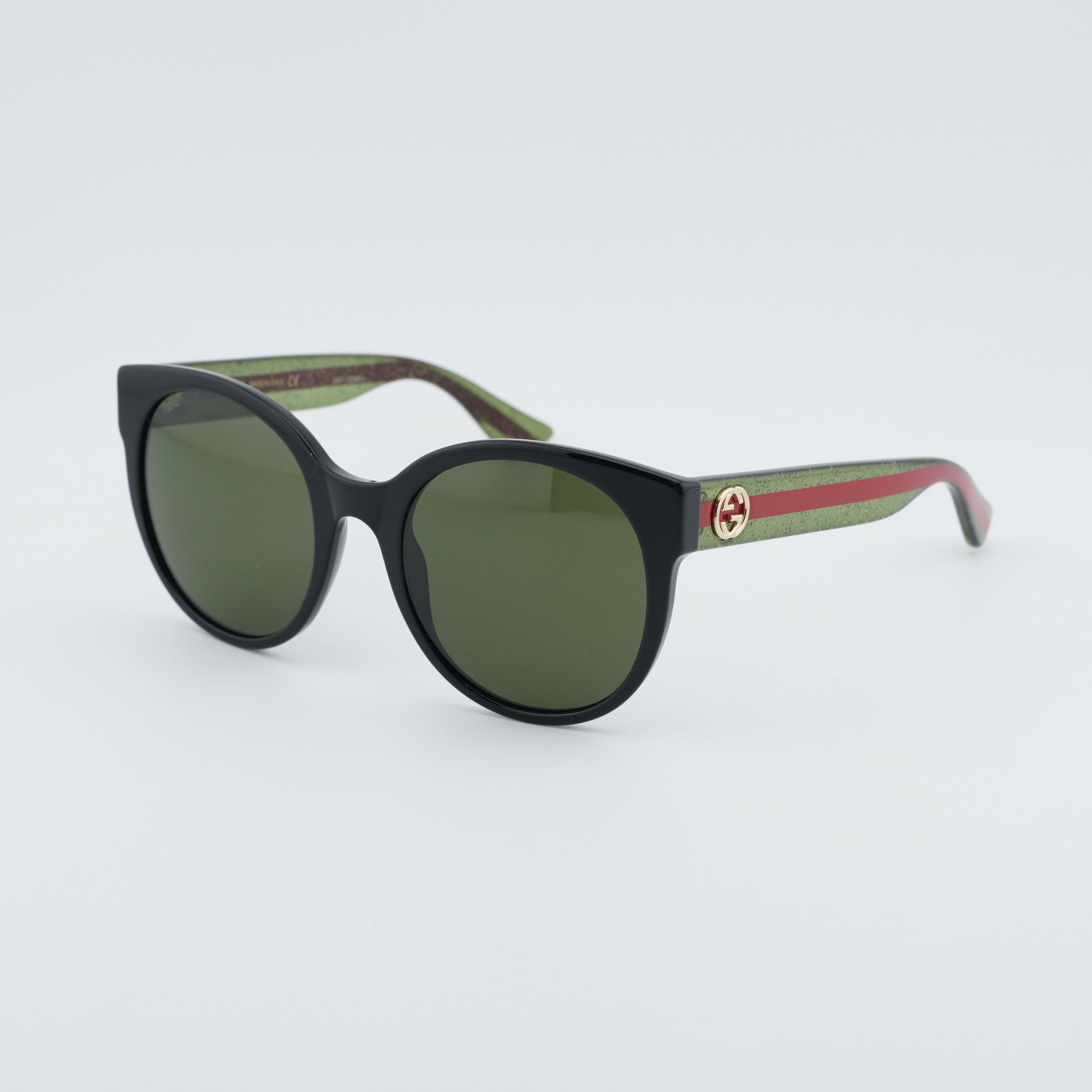 Gucci GG0035S 002 Women Sunglasses Black Round Frame