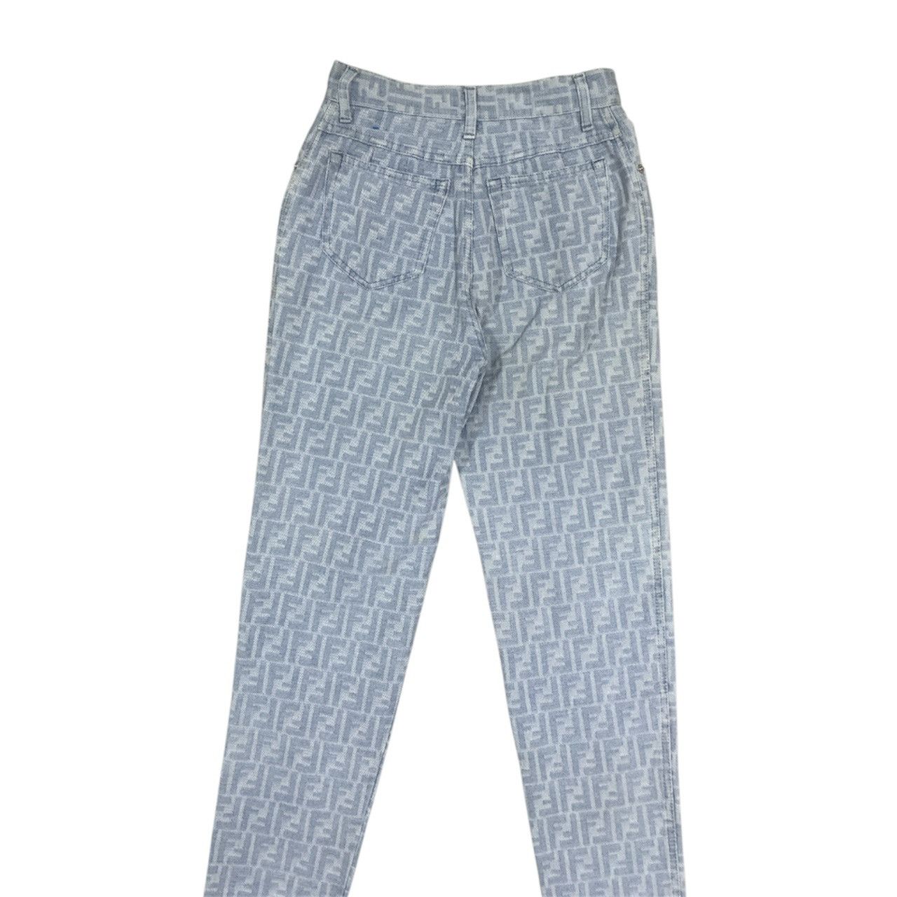 Fendi Vtg Fendi Zucca Monogram Logo Jeans W26x27 Size 26" / US 2 / IT 38 - 6 Thumbnail