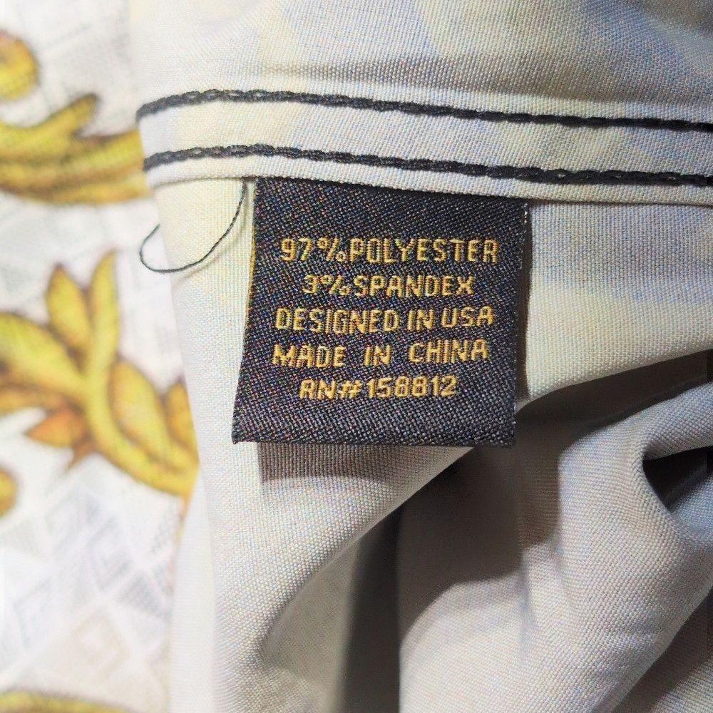 Designer Italian Baroque Print Club Shirt Gold Designs Sz 8XL Size US XXL / EU 58 / 5 - 4 Thumbnail