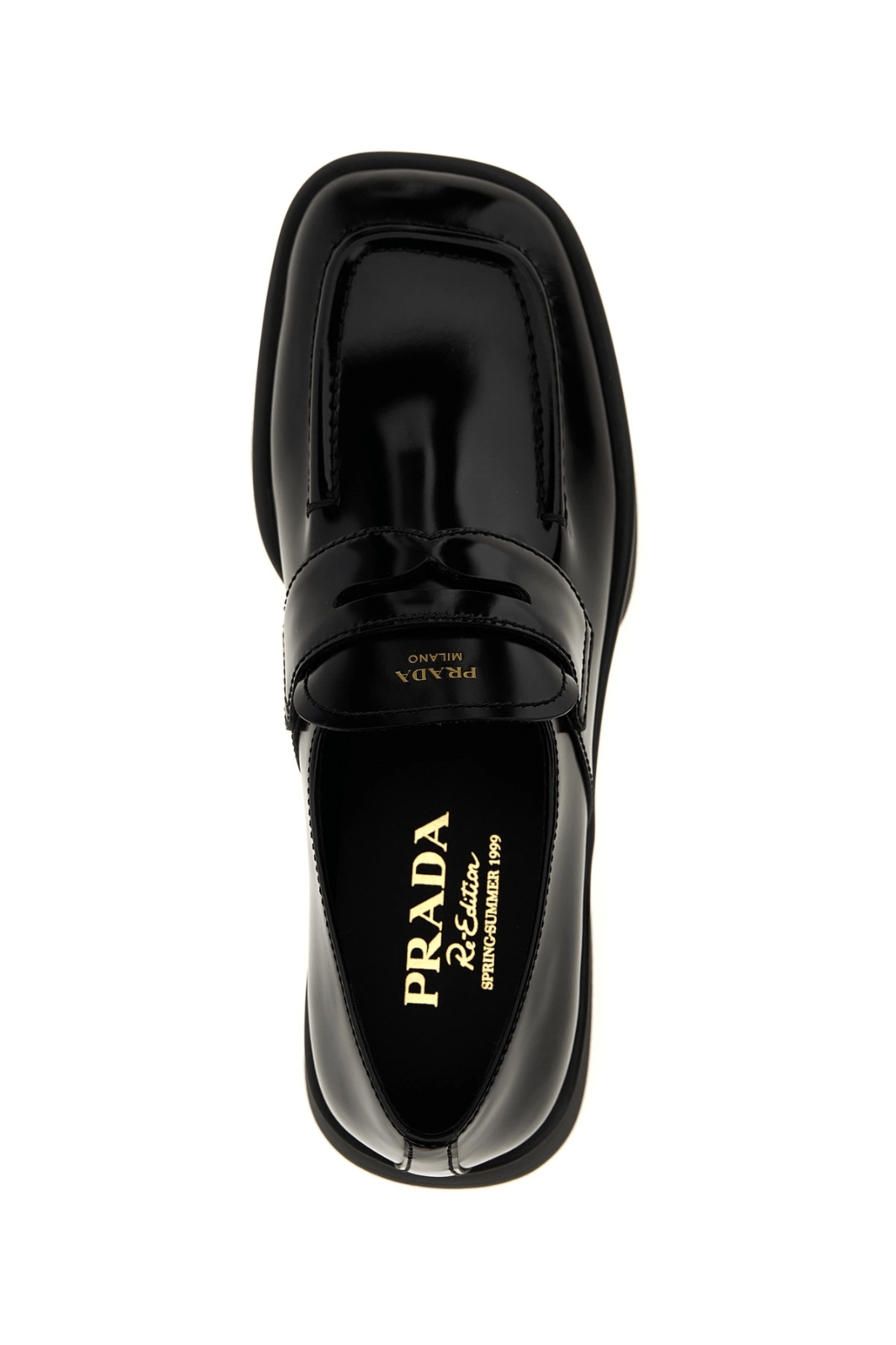 Prada PRADA Equal Black Leather Loafers New & Authentic Size US 8.5 / IT 38.5 - 4 Thumbnail