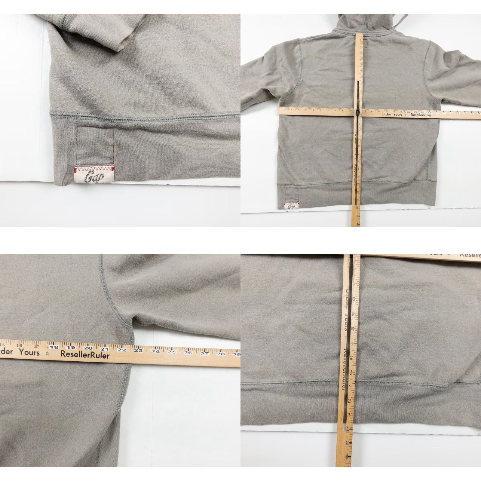 Gap Gap Sweatshirt Women's Large Gray Full Zip Hoodie Size L / US 10 / IT 46 - 8 Thumbnail