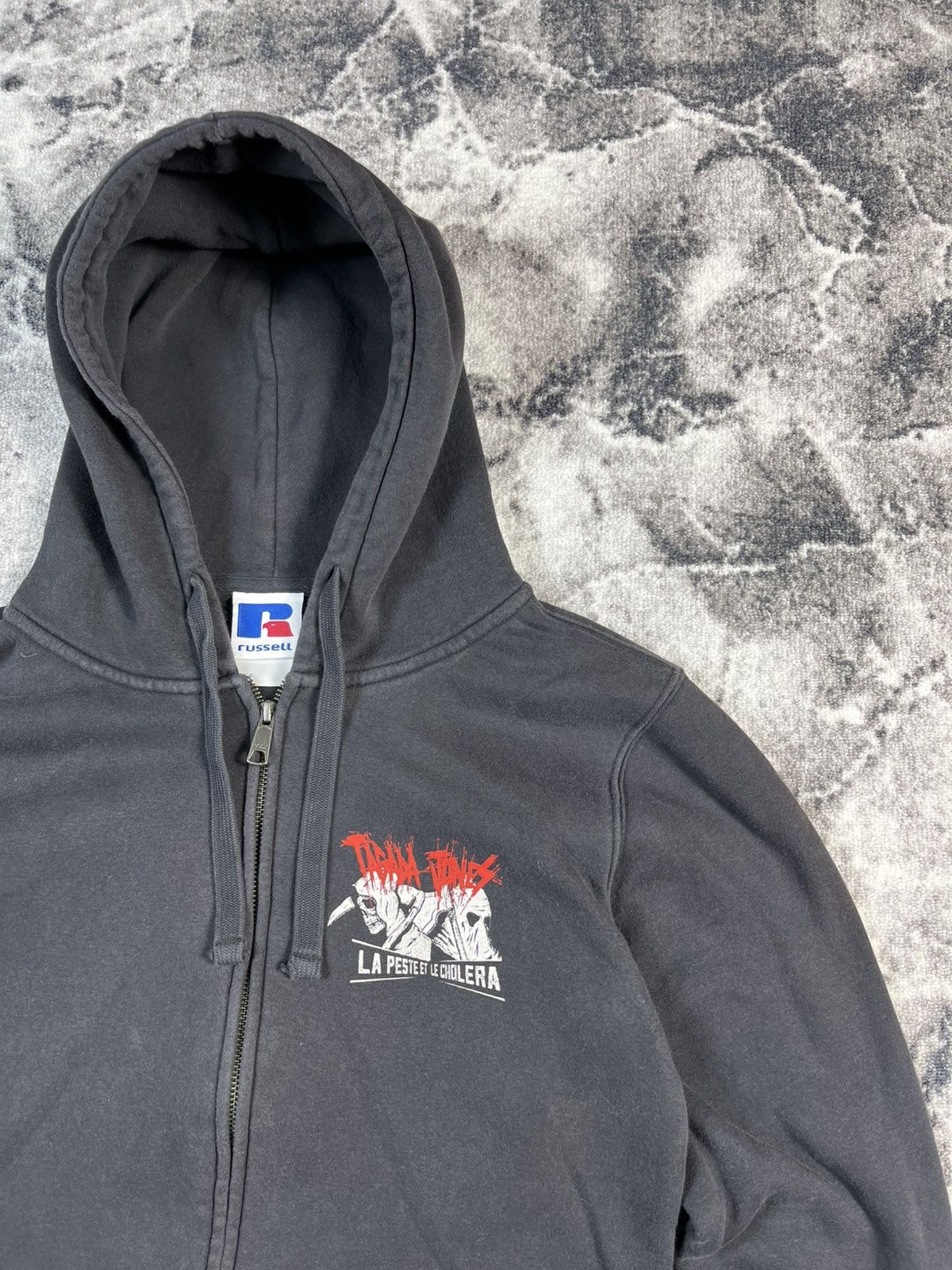 Other Tagada Jones Graphic Zip Hoodie Punk Skull Black Size US L / EU 52-54 / 3 - 3 Thumbnail
