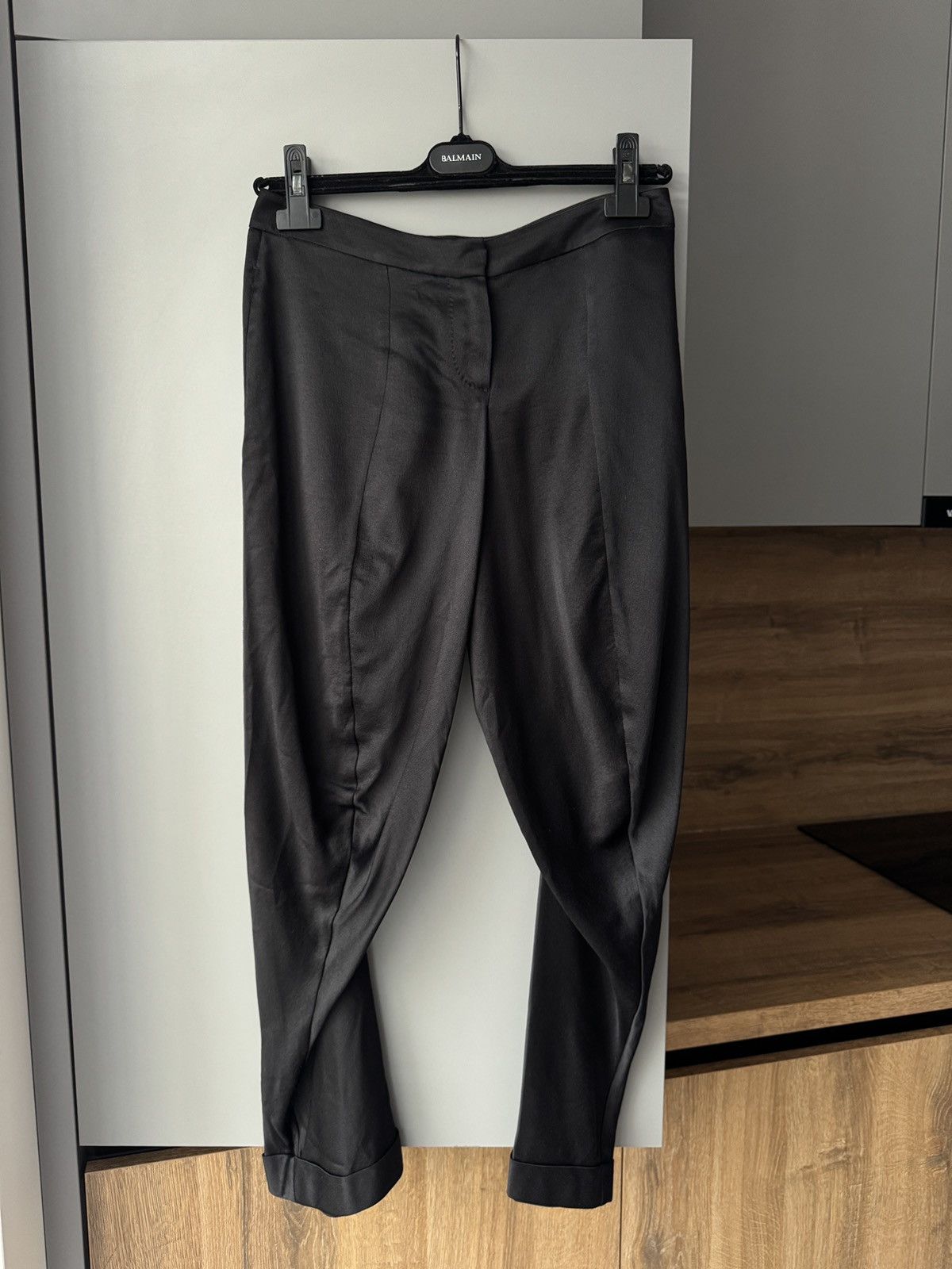 Alexander McQueen Low Waist Silk Pants