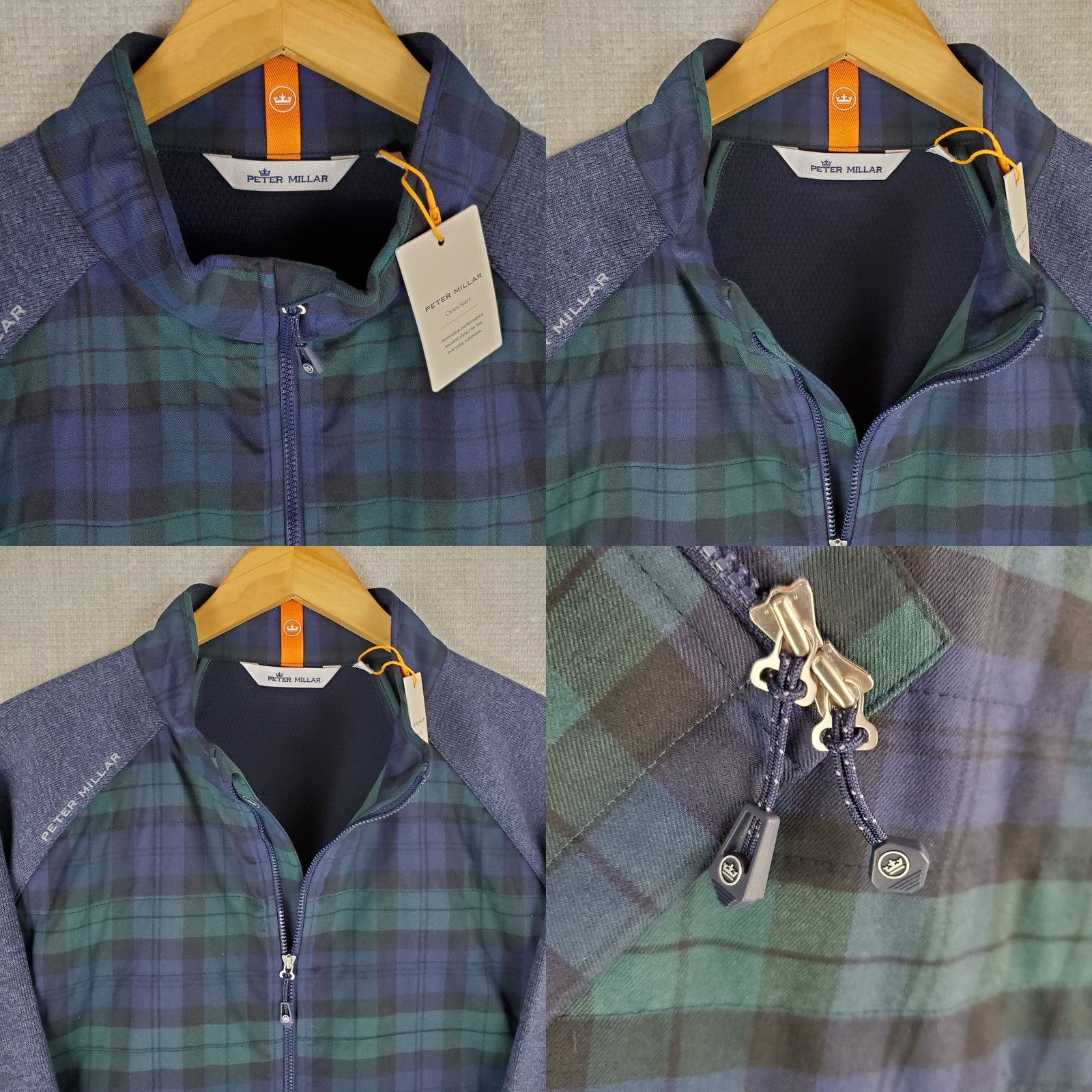 Peter Millar Peter Millar Crown Sport Full Zip Light Insulated Performance Flannel Jacket Size US XL / EU 56 / 4 - 10 Thumbnail