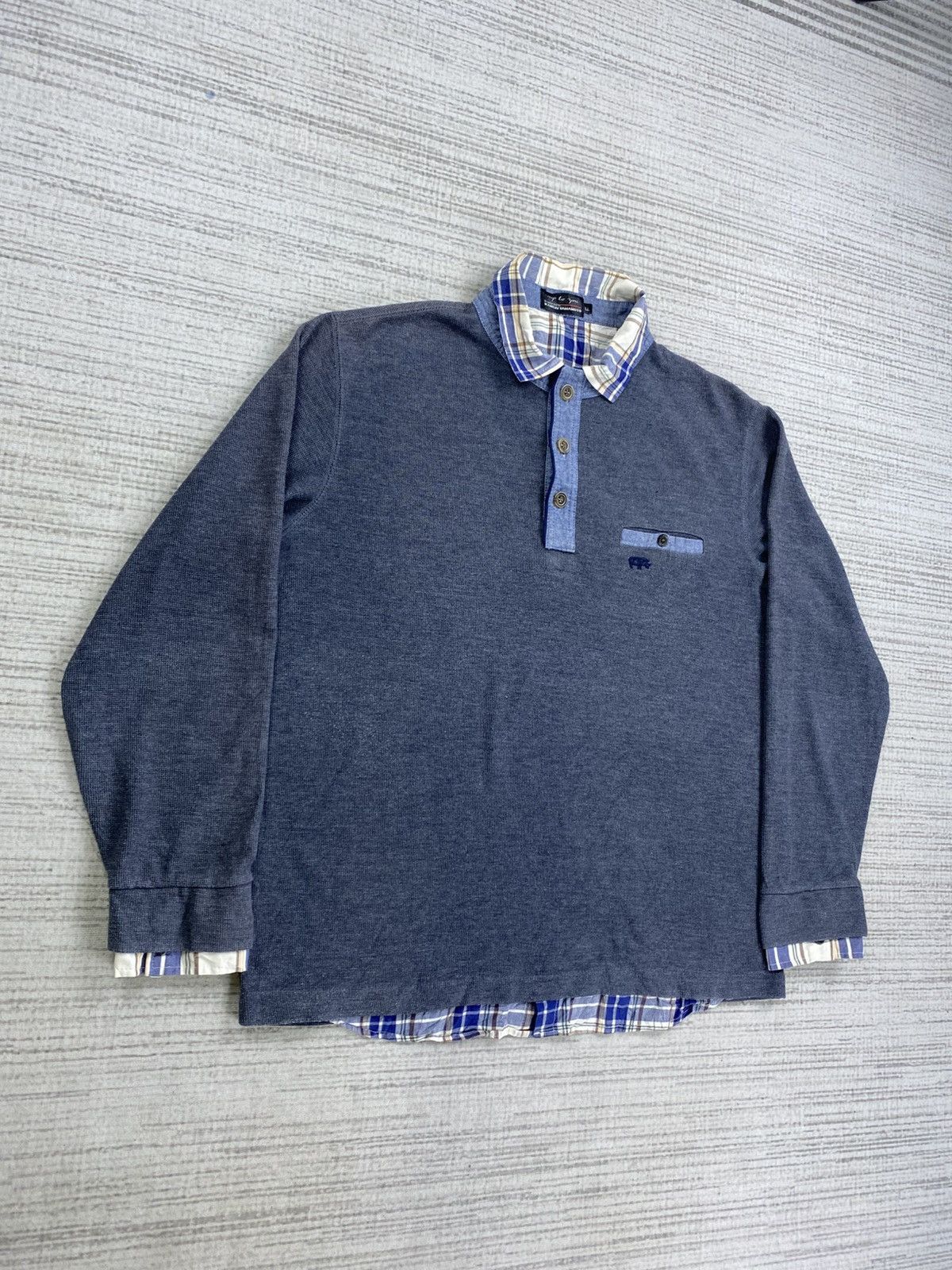Japanese Brand × Kansai Yamamoto × Vintage Vintage Kansai Yamamoto Premium Longsleeve Collar Shirt Size US L / EU 52-54 / 3 - 3 Thumbnail