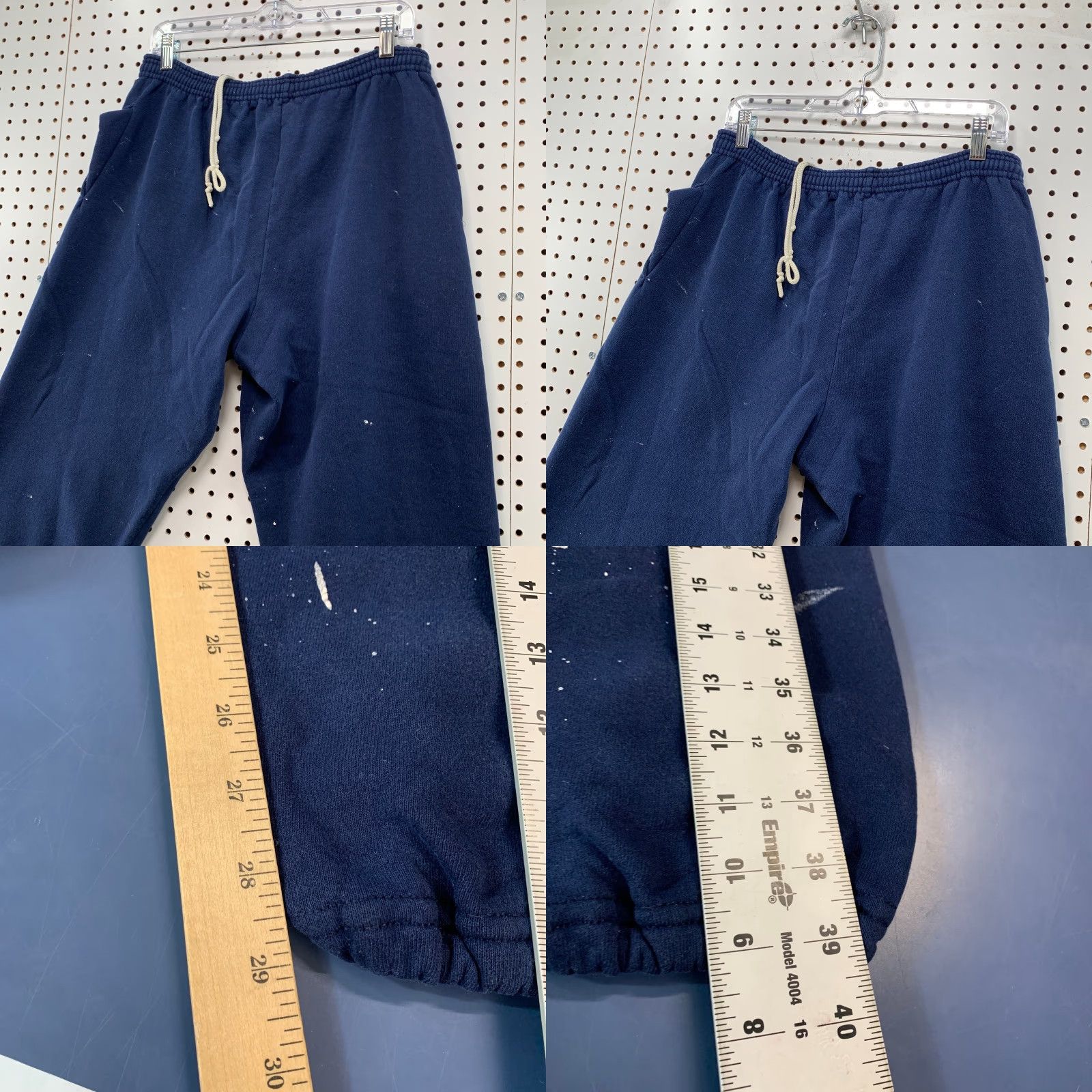 Vintage VINTAGE Bike Sweatshirt Mens Large Blue Distressed Paint Fleece 34x30 Made USA Size US L / EU 52-54 / 3 - 8 Thumbnail