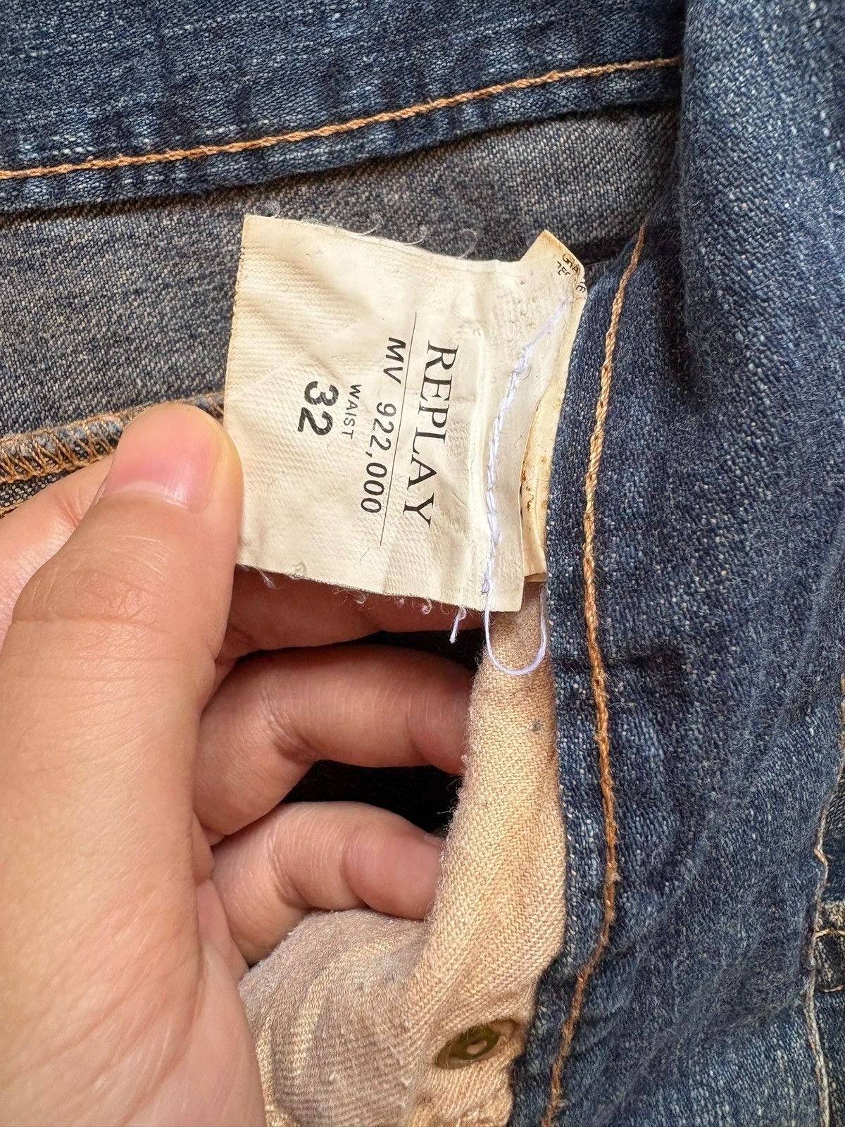 Replay Vintage Replay Rusty Mud Wash Baggy Jeans Size US 33 - 10 Thumbnail