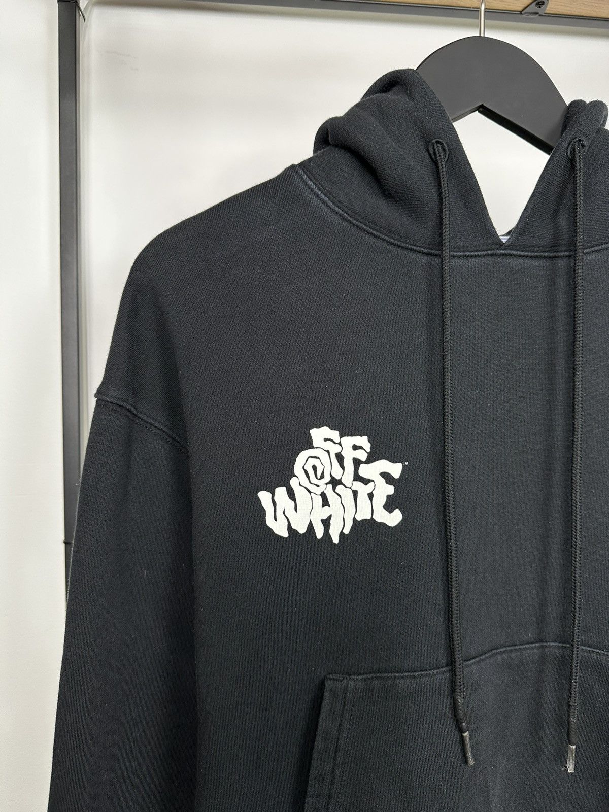 Off-White Off-White Red Tongue Out Over Hoodie Sweatshirt In Black XS Size US XS / EU 42 / 0 - 5 Thumbnail