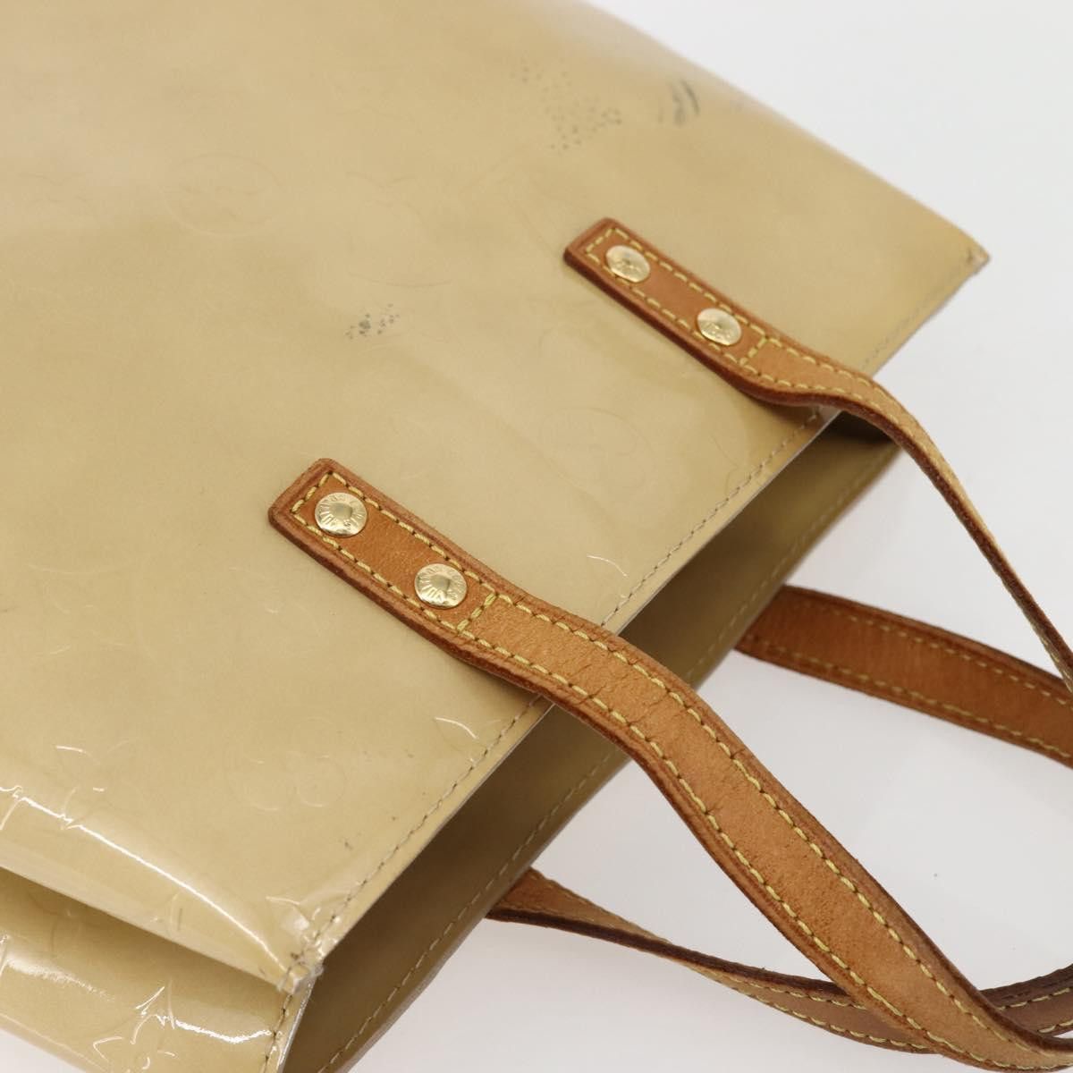 Louis Vuitton LOUIS VUITTON Monogram Vernis Reade PM Hand Bag Beige M91334 Size ONE SIZE - 6 Thumbnail