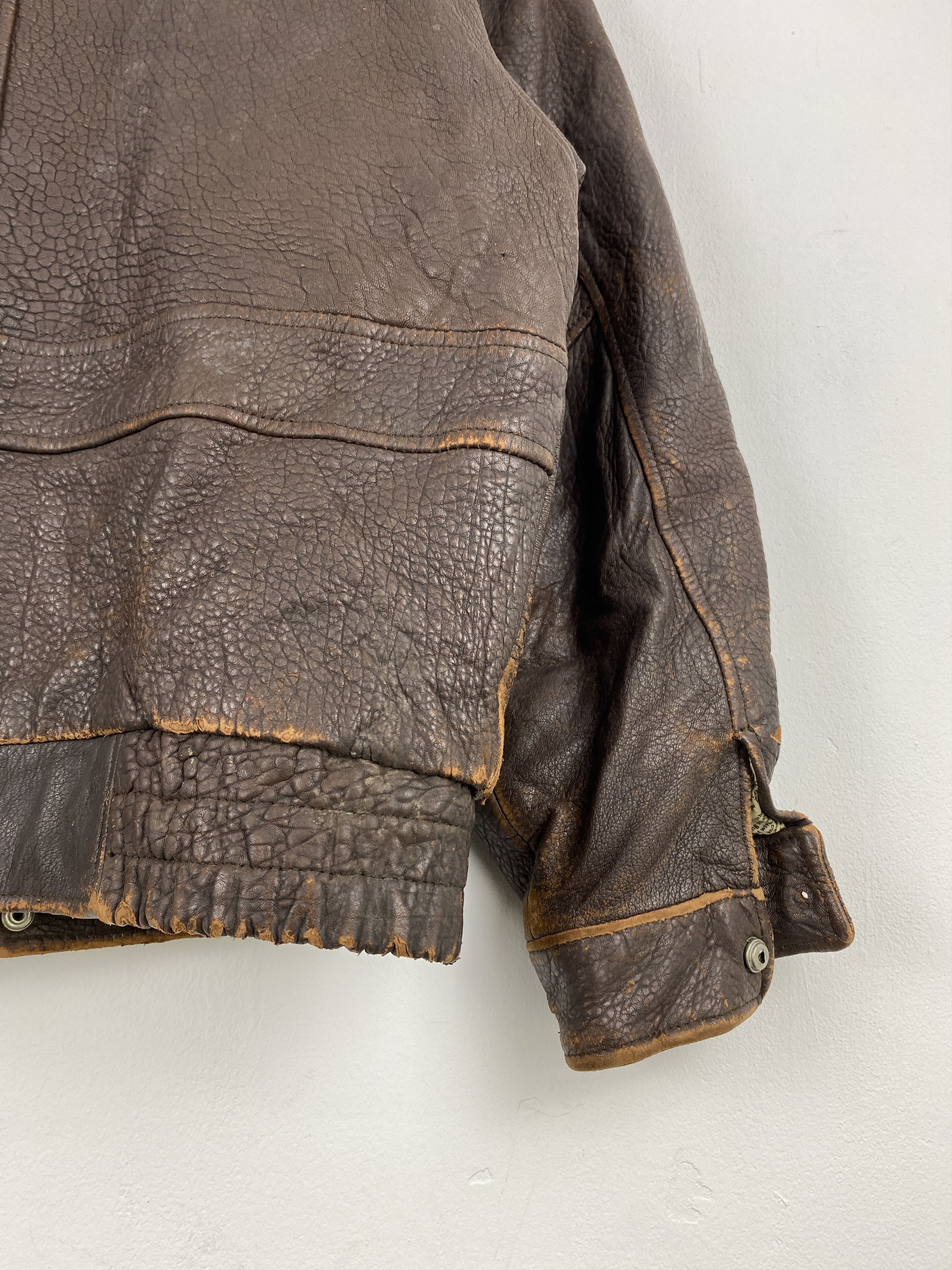 Japanese Brand Sub Urban Tokyo Leather Jacket Military Design JZ0002 Size US L / EU 52-54 / 3 - 12 Thumbnail