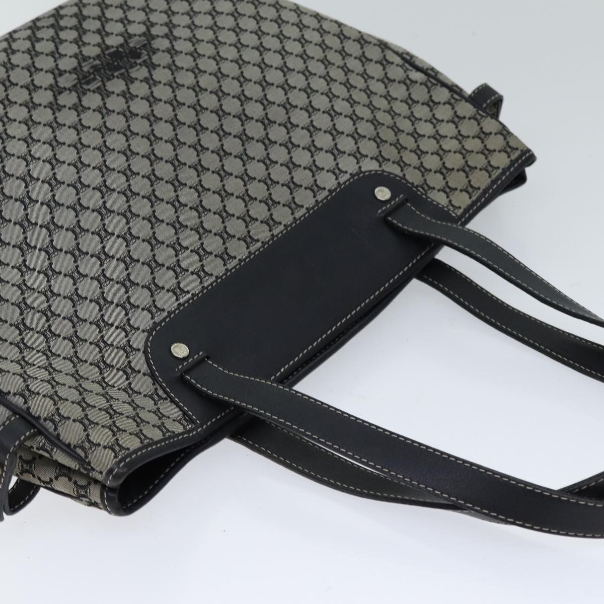 Celine CELINE Macadam Canvas Hand Bag Gray Size ONE SIZE - 7 Thumbnail