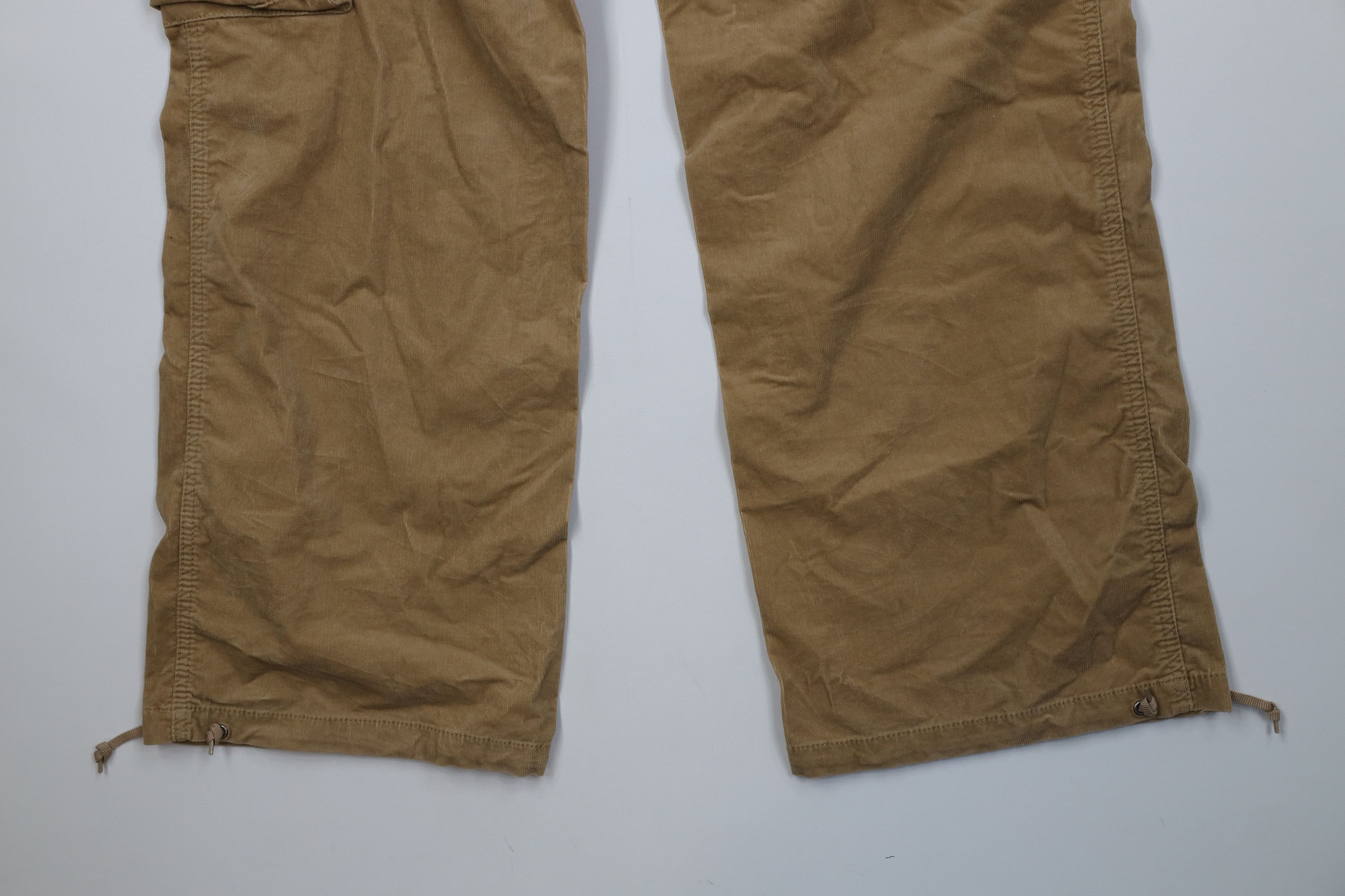 Gap Vintage Y2K Gap Babydoll Corduroy Wide Leg Cargo Pants Brown Size 38" / US 16 / IT 52 - 12 Thumbnail