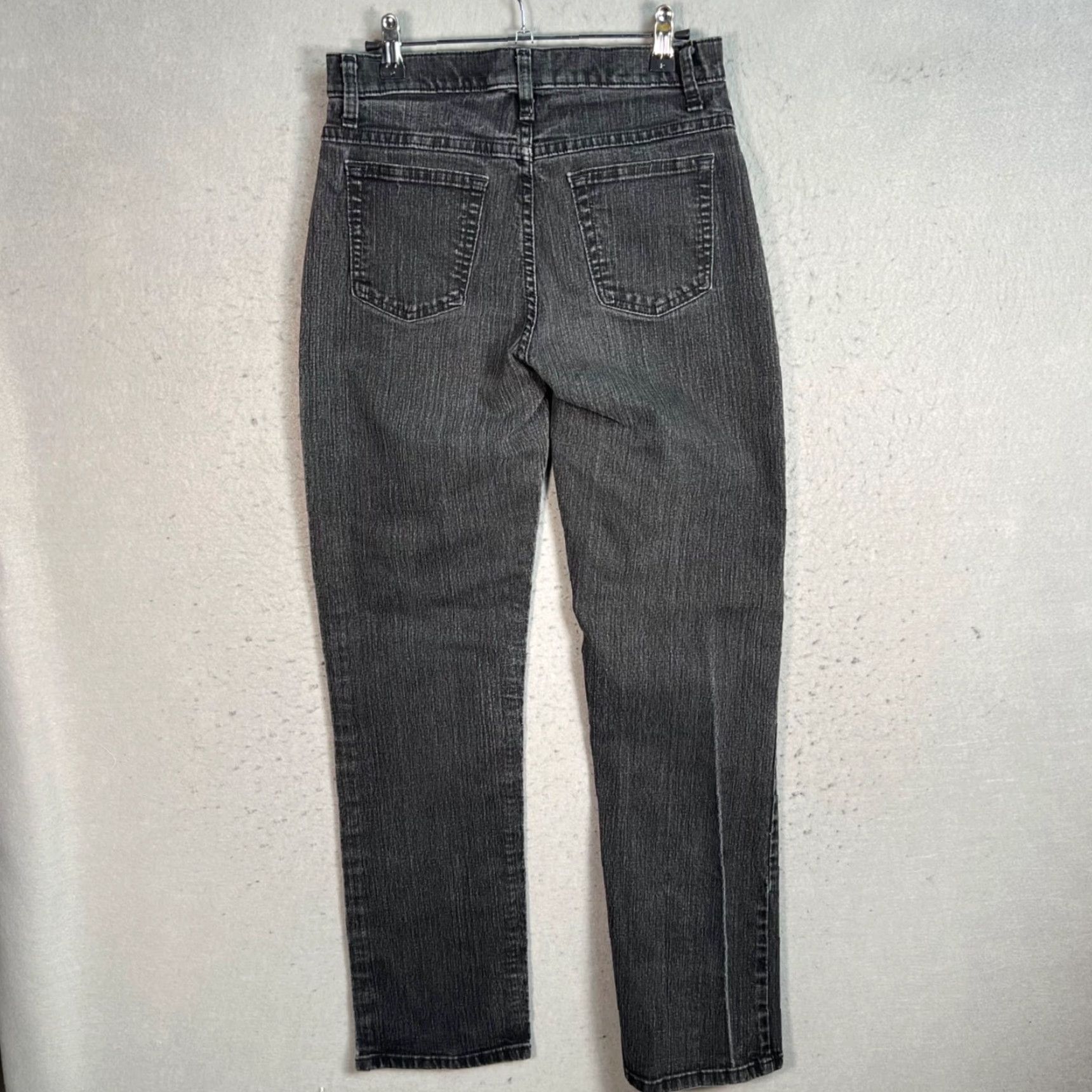 Lee VINTAGE Lee Riders High-Waisted Black Denim Jeans Womens Size 6M Straight Leg Size 26" / US 2 / IT 38 - 2 Thumbnail