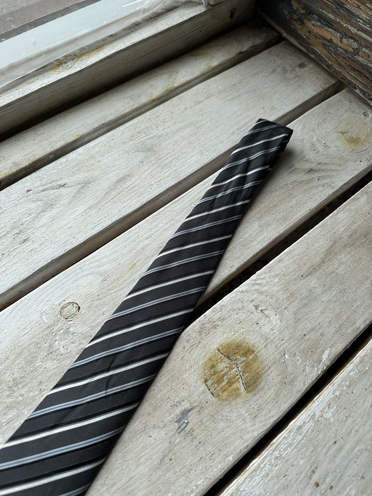 Designer × Hugo Boss 🚨RARE Hugo Boss Tie old money style Blue luxury monogram Size ONE SIZE - 7 Thumbnail