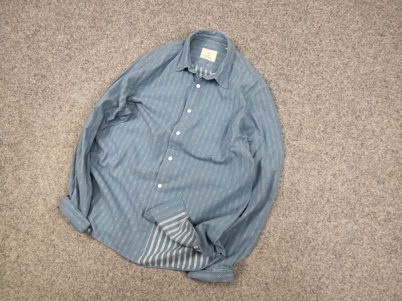 La Paz La Paz Design Casual Blue Pattern button Long sleeve Shirt Size US M / EU 48-50 / 2 - 3 Thumbnail