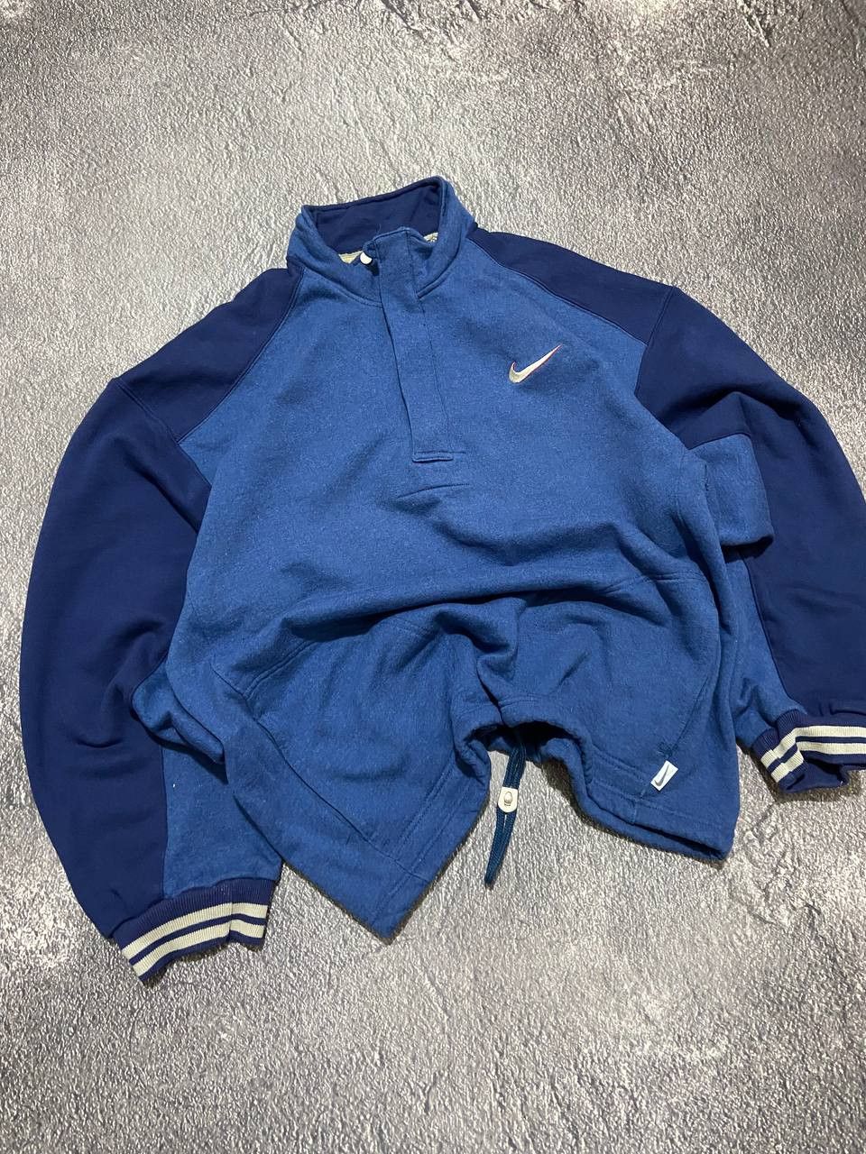 Nike Vintage Nike 90s 1/3 zip big swoosh sweatshirt Size US XL / EU 56 / 4 - 1 Thumbnail