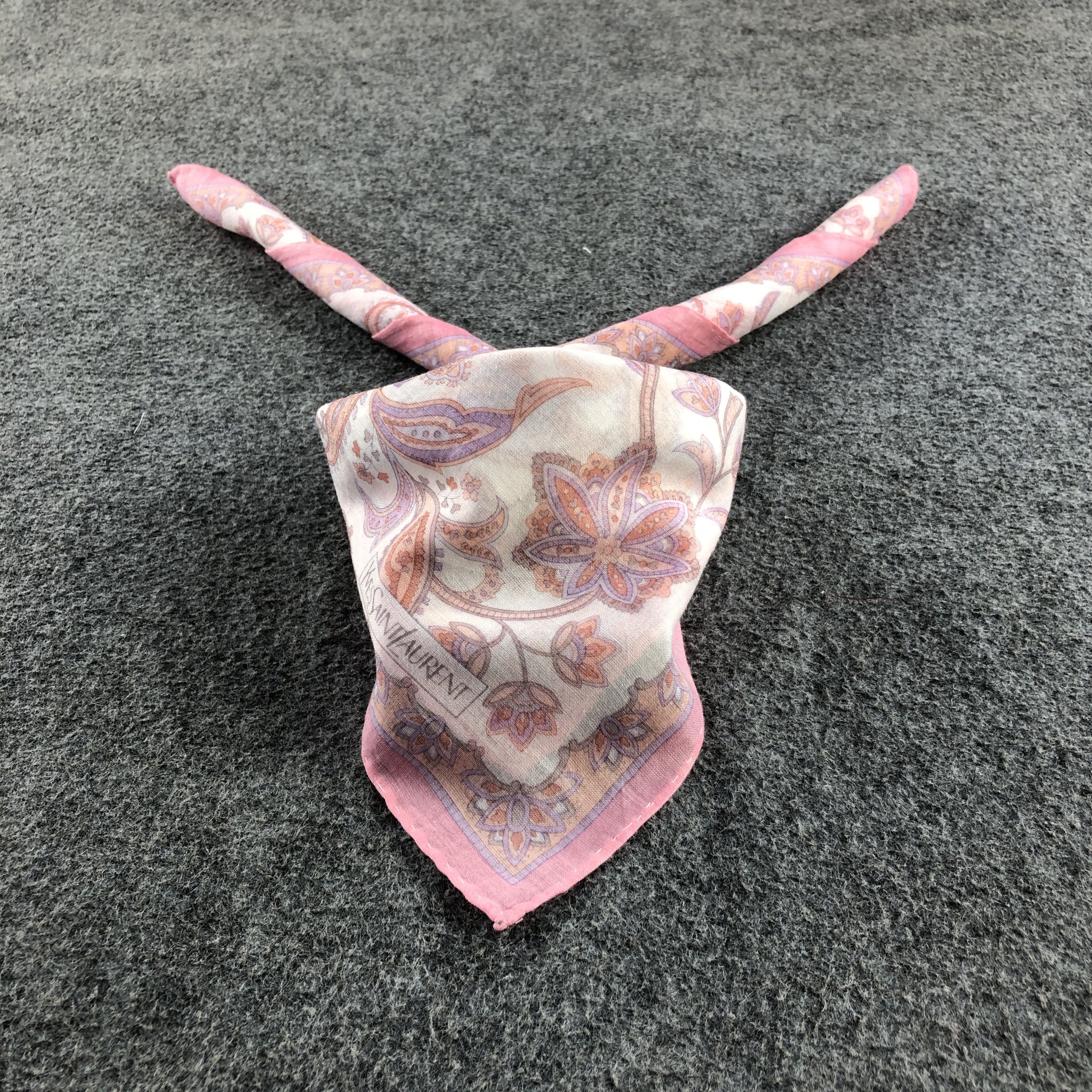 Yves Saint Laurent YSL Handkerchief Neckerchief Bandana H2791 Size ONE SIZE - 1 Thumbnail