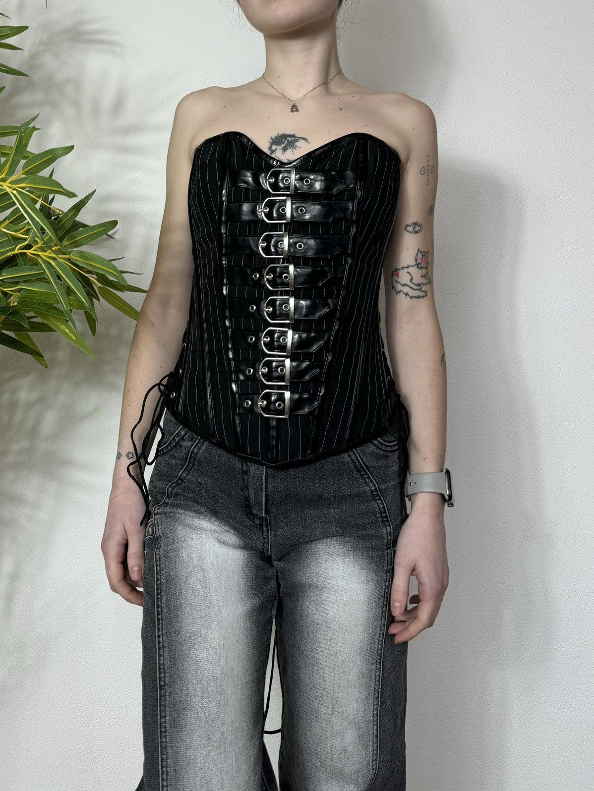 Vintage VIVIENNE WESTWOOD STYLE BURLESKA GRUNGE CORSET Size L / US 10 / IT 46 - 1 Thumbnail