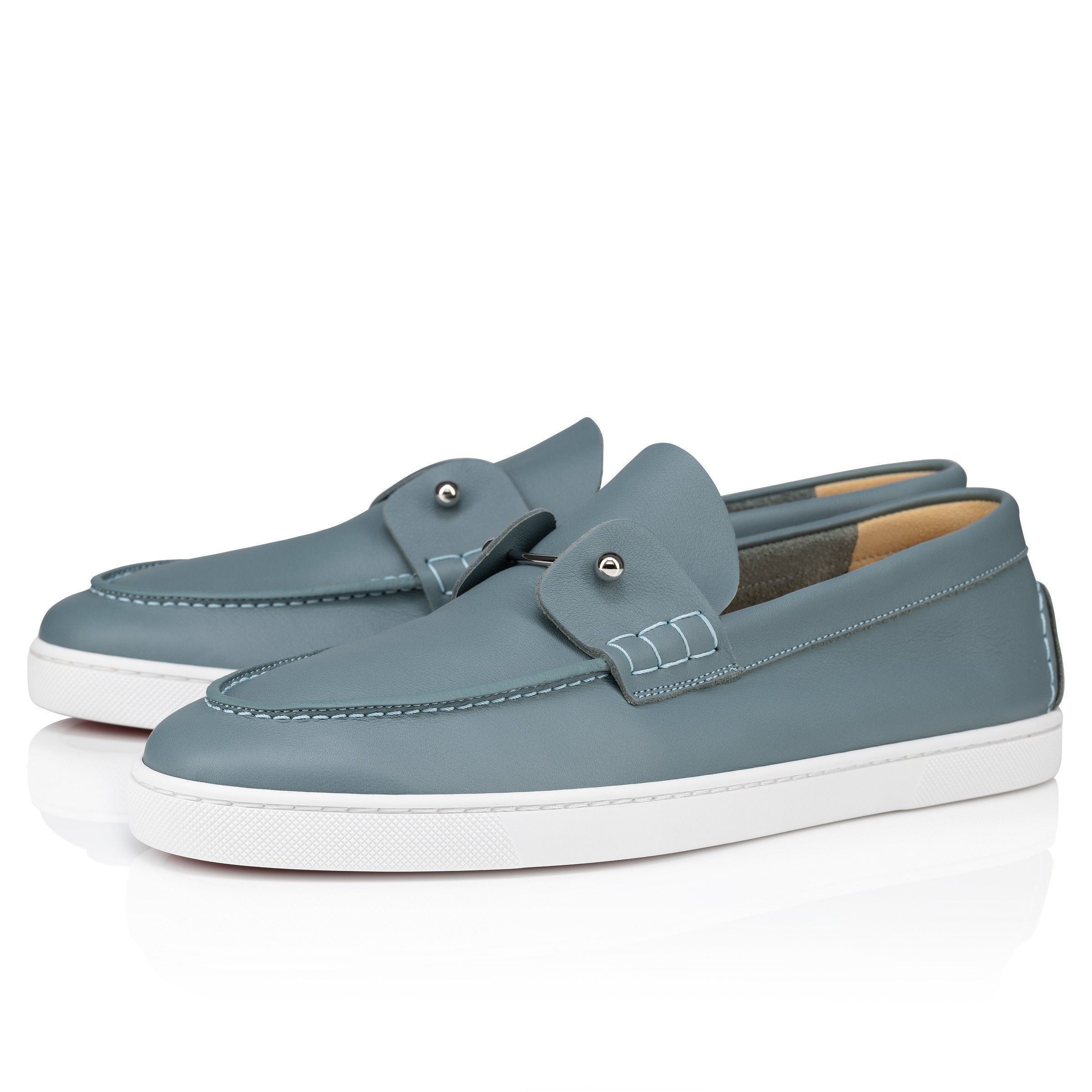 Christian Louboutin os11x0226 Chambeliboat Shoes In Blue Size US 7.5 / EU 40-41 - 2 Thumbnail