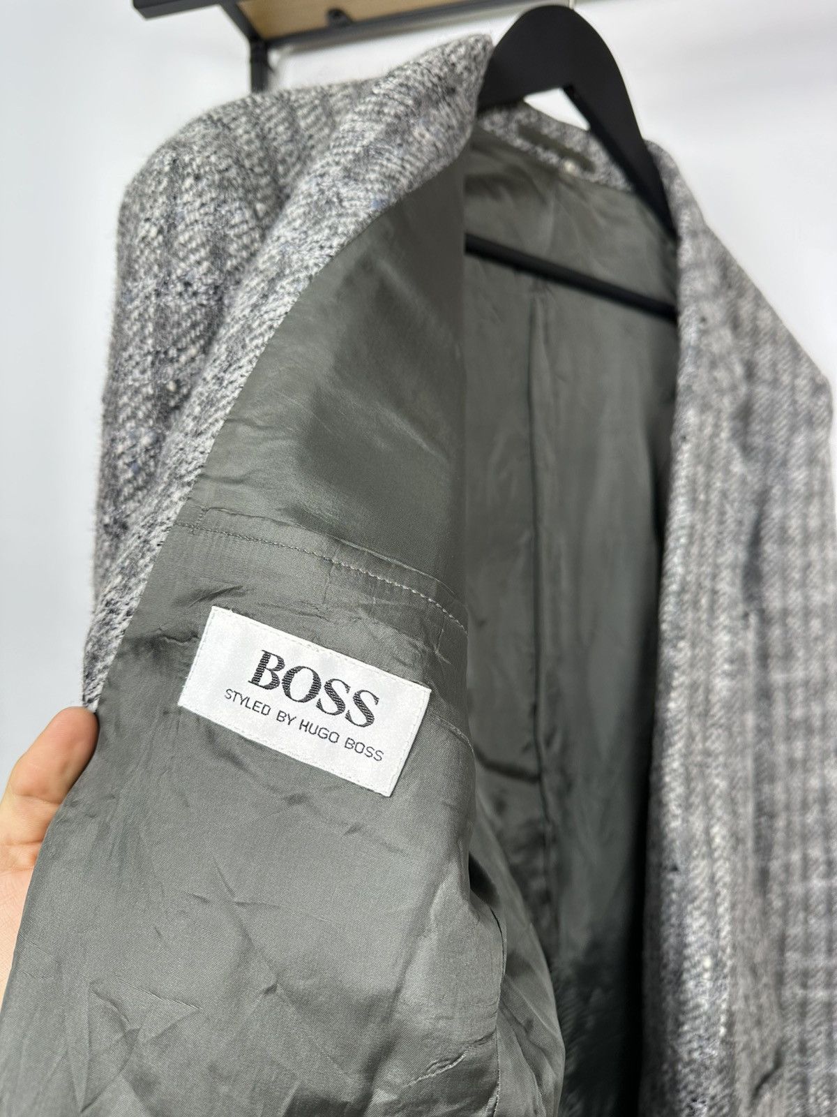Hugo Boss Hugo Boss Wool Blazer 80's Vintage Made in West Germany Mens Size 54R - 14 Thumbnail