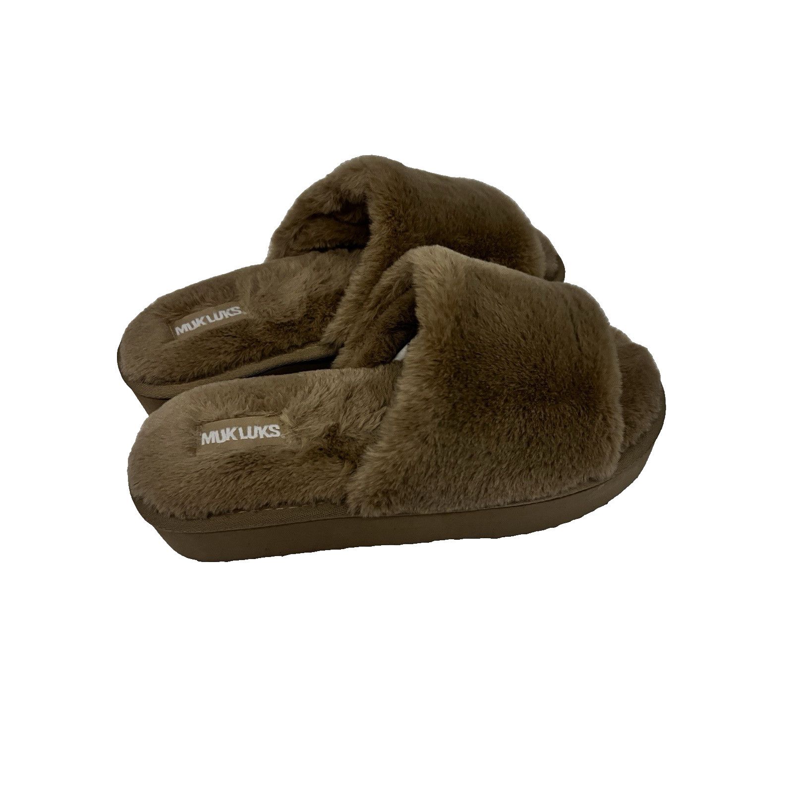 Other Muk Luks Kirsty Faux Fur Slide Slippers Womens US 7/8 New Size US 7 / IT 37 - 2 Thumbnail