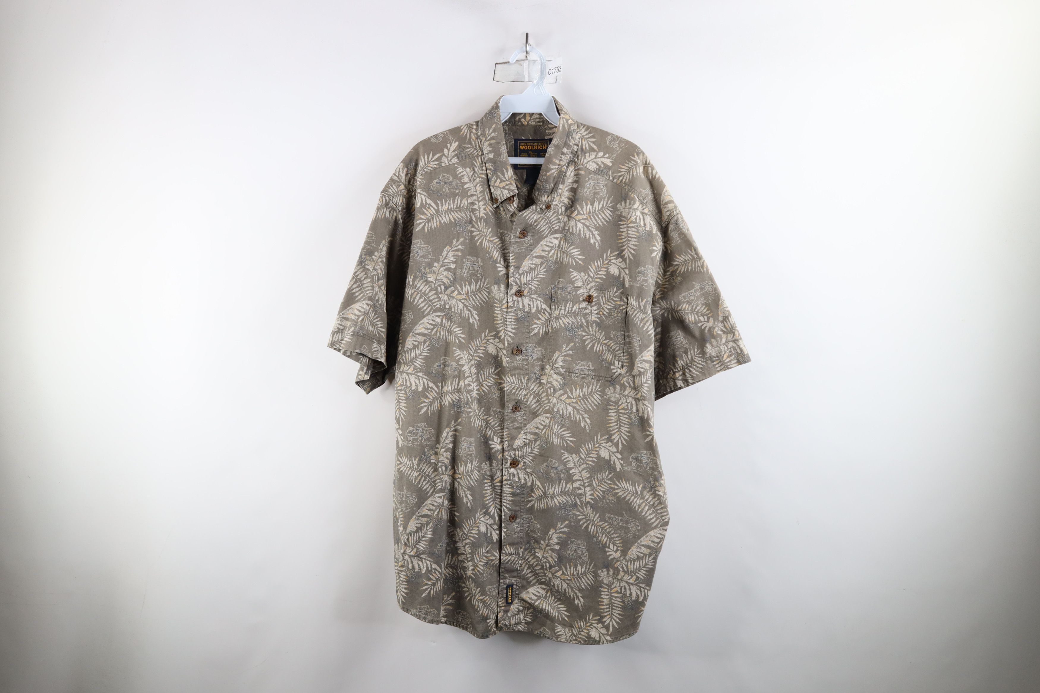 Vintage × Woolrich Woolen Mills Vintage 90s Woolrich All Over Print Hawaiian Button Shirt Size US XXL / EU 58 / 5 - 1 Thumbnail