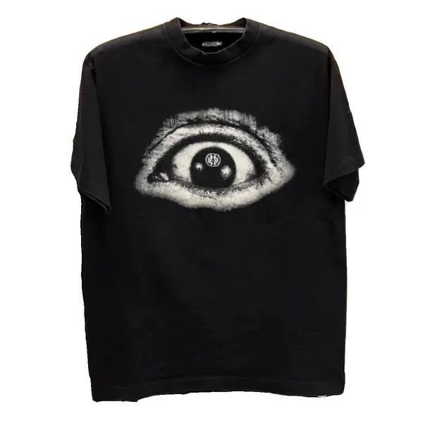 Vintage Kayama x Koike Black Loose Eye Print Short Sleeve T-Shirt Size US XL / EU 56 / 4 - 1 Thumbnail