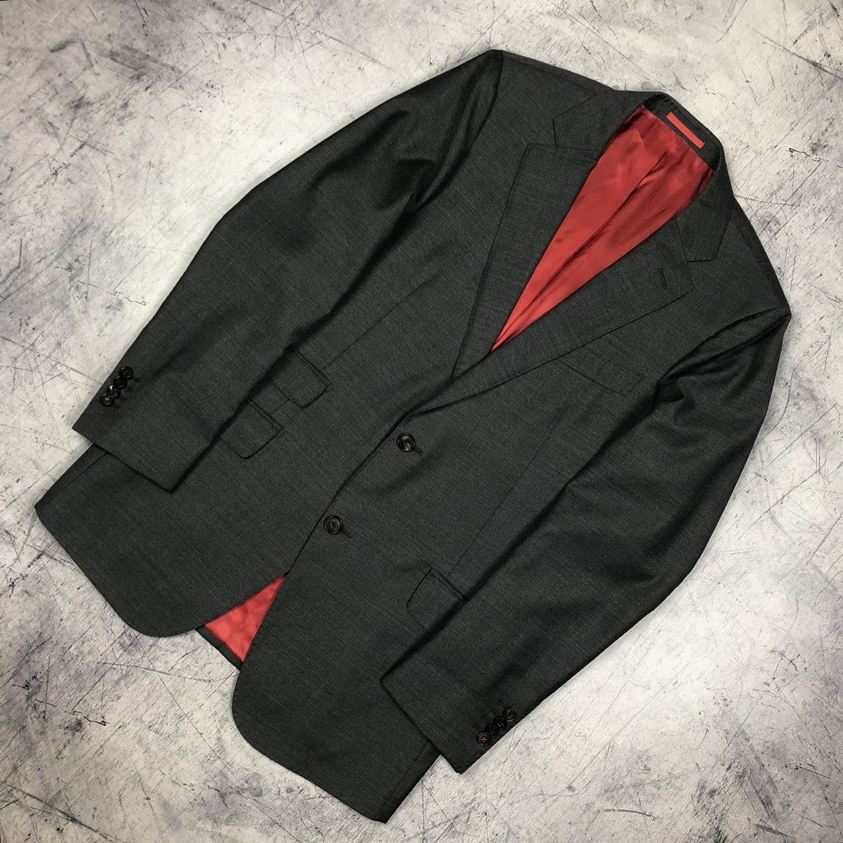 Designer Vintage Suitsupply Vitale Barberis Italy Wool Classic Blazer Size 42R - 3 Thumbnail