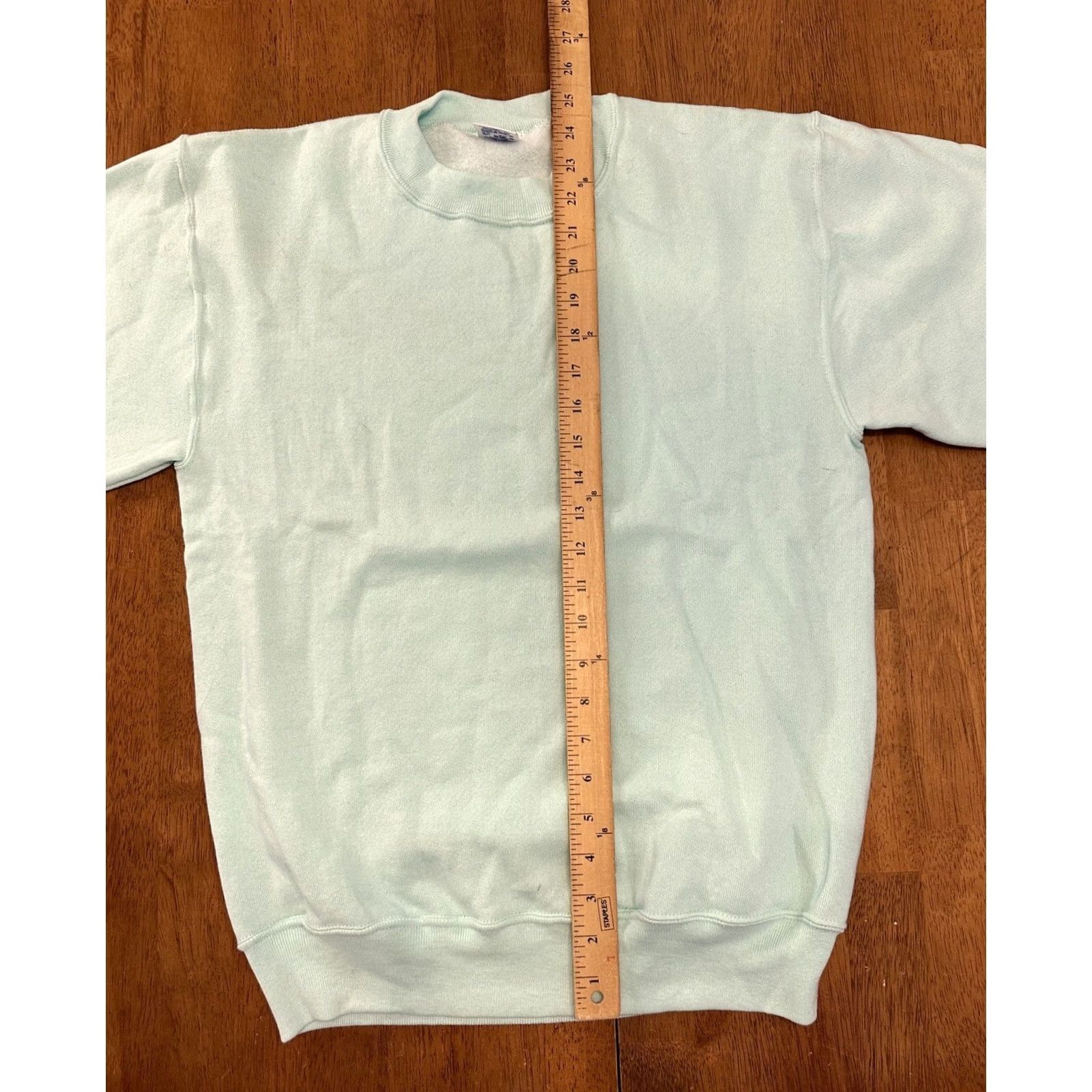Jerzees VINTAGE JERZEES Sweatshirt Medium Mint Green 80s Crewneck Solid Mens Size US M / EU 48-50 / 2 - 6 Thumbnail