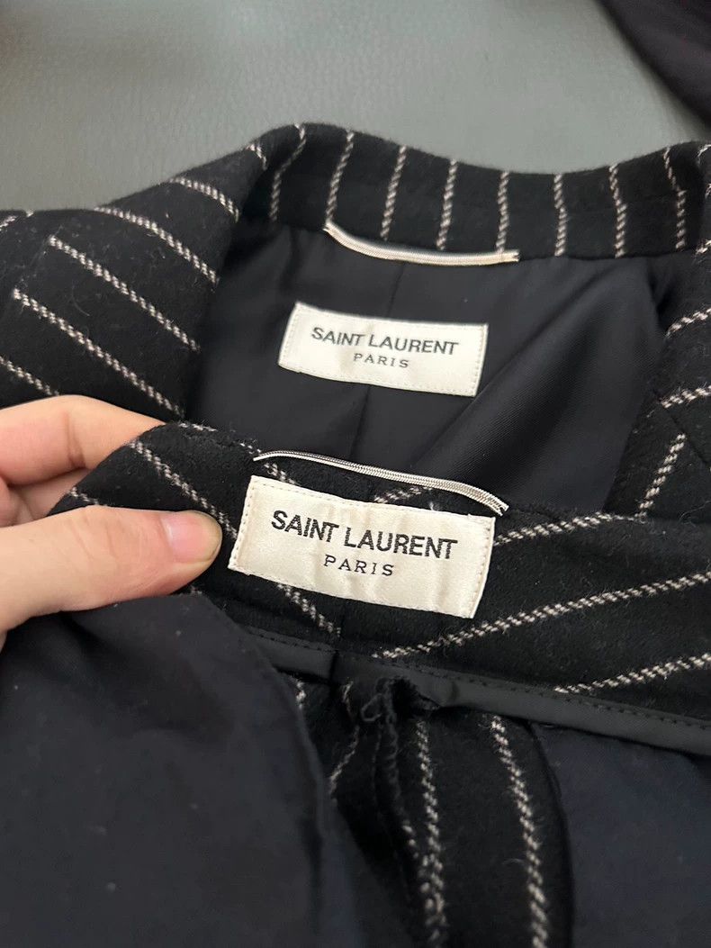 Yves Saint Laurent Saint Laruent 15FW Show Wool Stripe Suit 2502-Nextarrow Size 46R - 3 Thumbnail