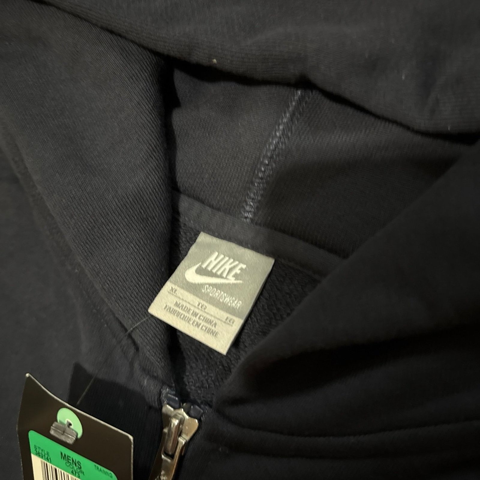 Nike 2010 Nike Spell Out Zip Up Varsity Style Hoodie Sweatshirt Size US XL / EU 56 / 4 - 10 Thumbnail
