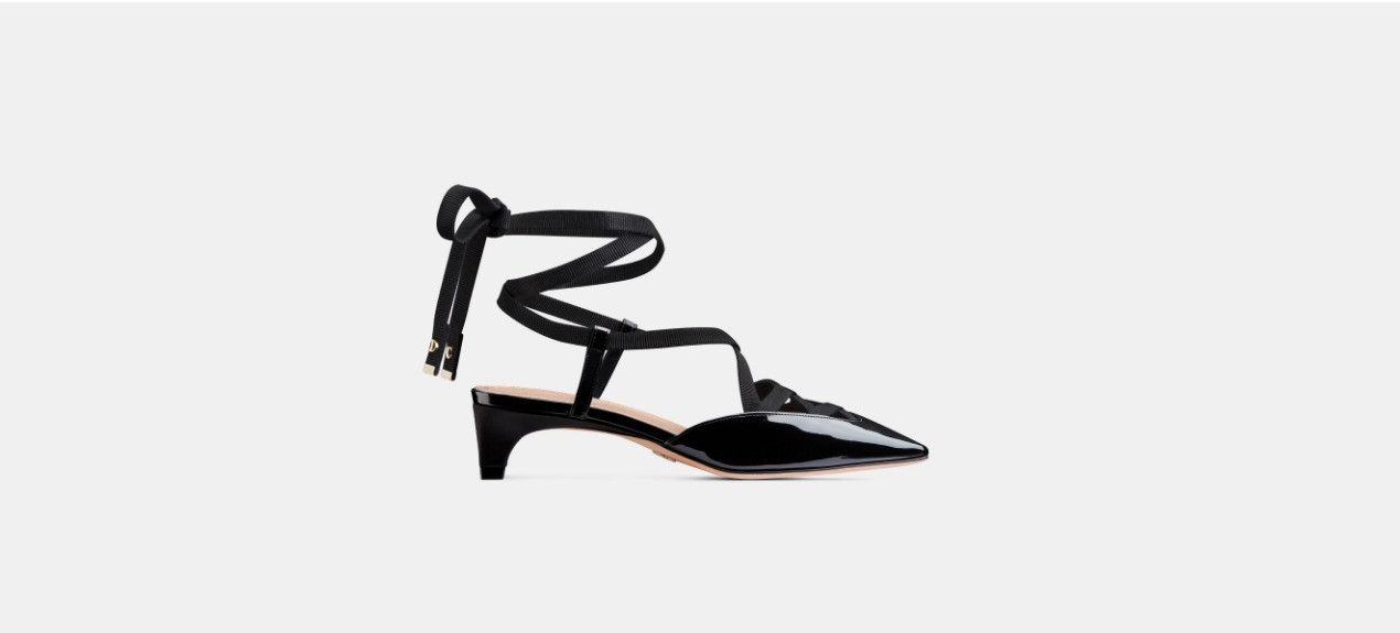 image of Dior O1W1Db10524 D-Envol Lace-Up Pump In Black Shoes, Women's