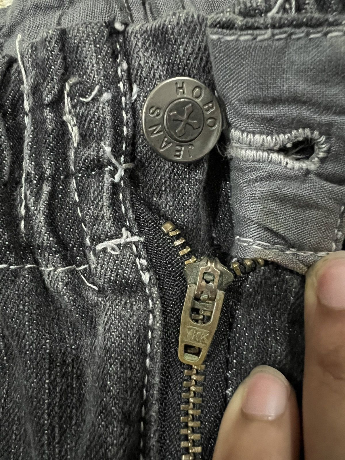Affliction × JNCO Y2K Hobo Denim Super Baggy Multi Big Pocket JNCO Style Jeans Size US 38 / EU 54 - 7 Thumbnail