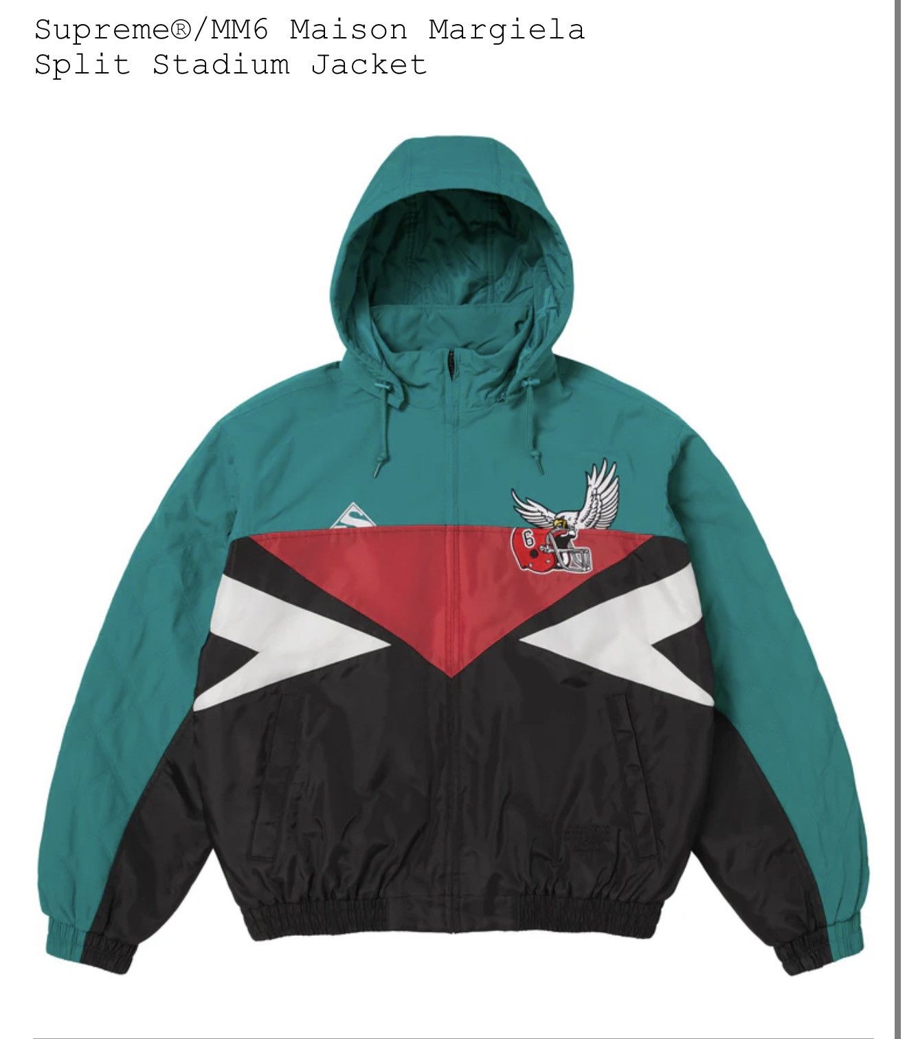 Maison Margiela × Supreme Supreme SS26 MM6 Maison Margiela Split Stadium Jacket Sz XL Size US XL / EU 56 / 4 - 5 Thumbnail